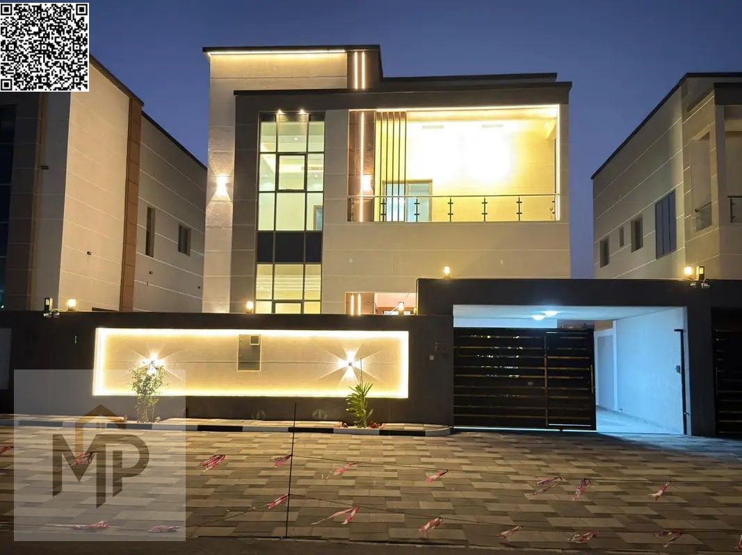 Villa including fees, registration, electricity, water, and central air conditioning – A luxurious villa in Al Helio 2 with a modern design and well-p