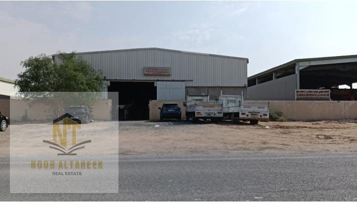 No commission and flexible payment options. Industrial warehouses for sale in Al Saja'a, located in a prime and active industrial zone ideal for vario
