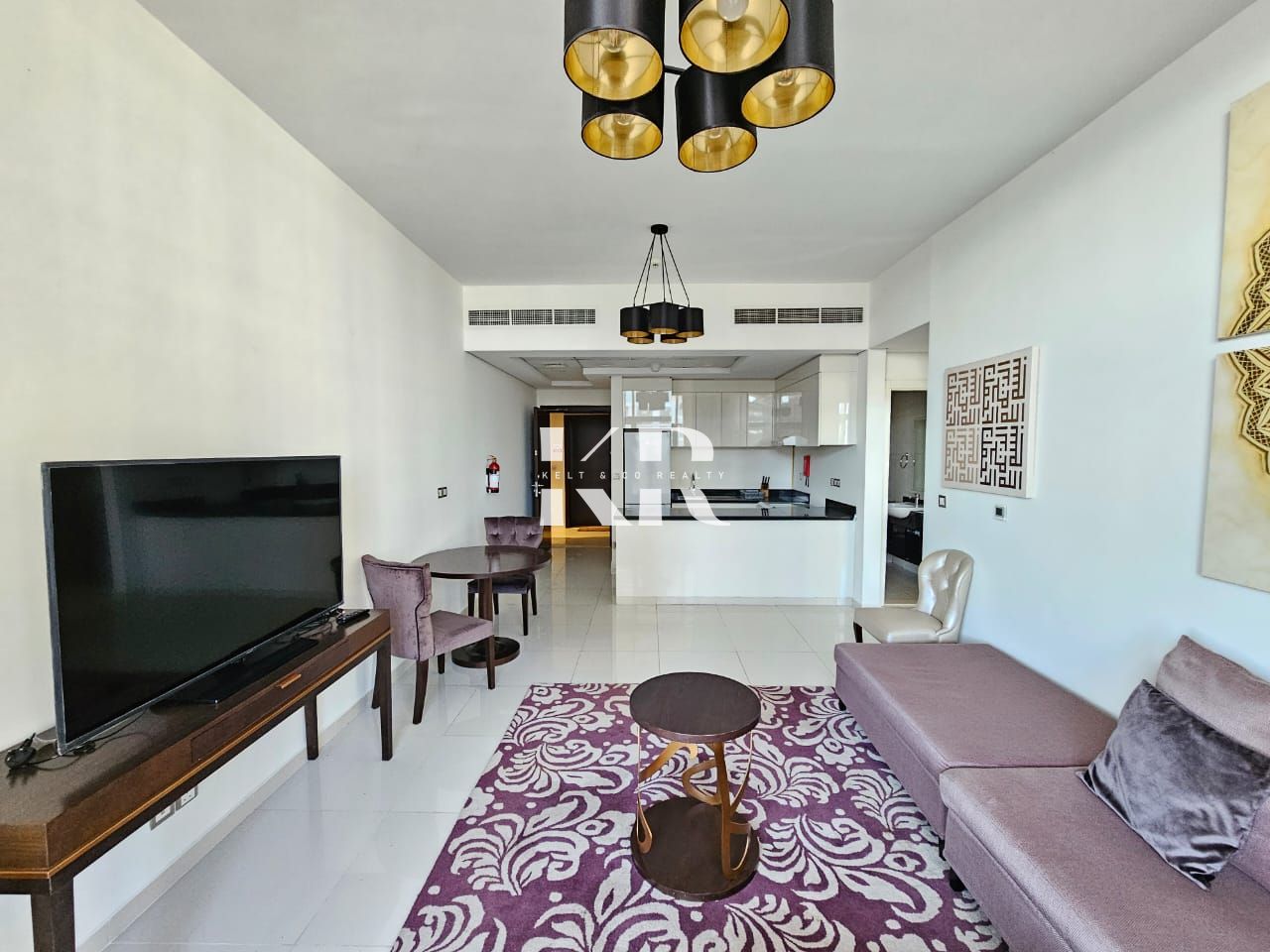 Furnished 1BR Apartment | DAMAC Ghalia | Balcony & Pool View