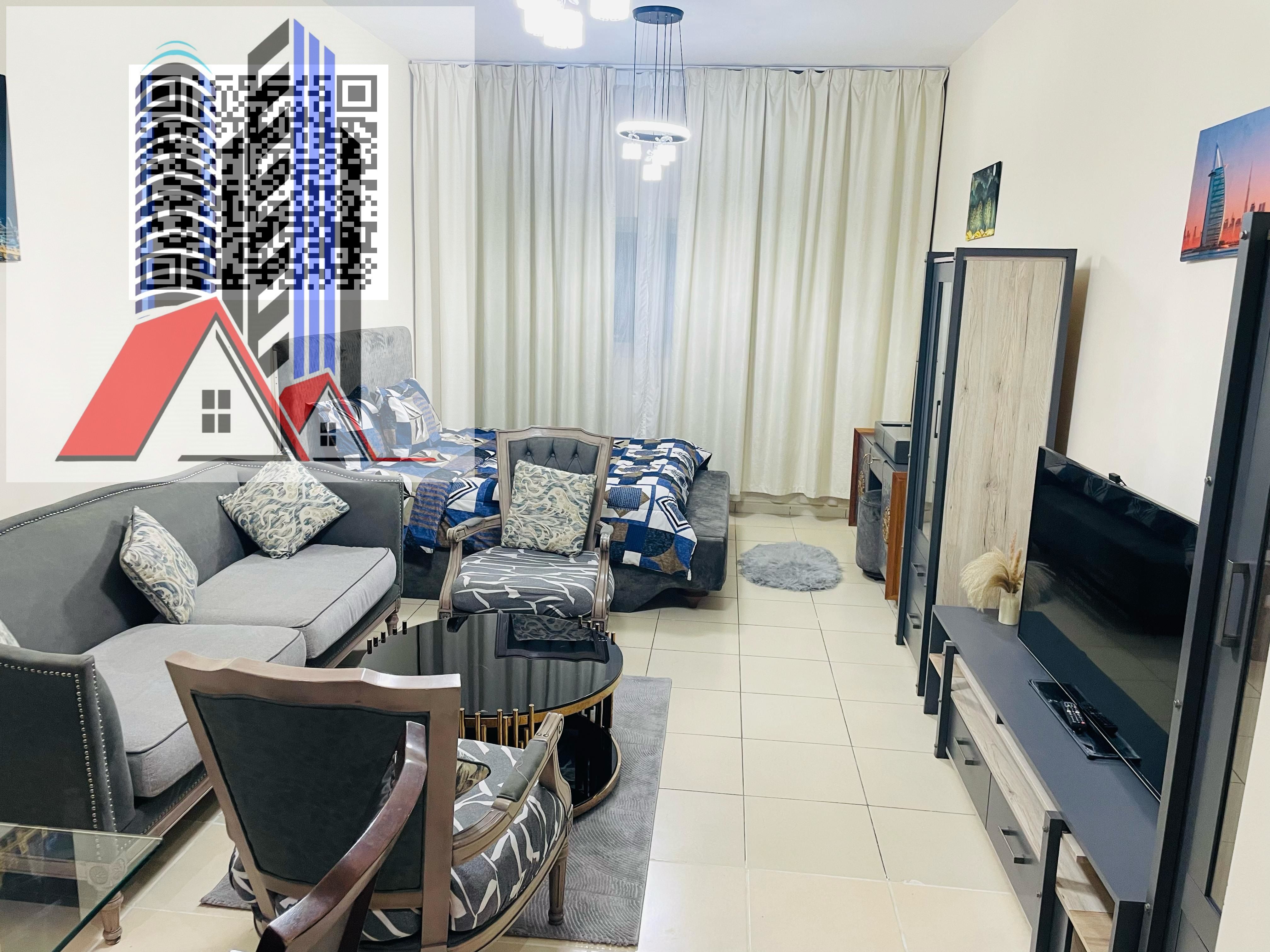 Studio Apartment For Sale in Ajman One Tower With Parking