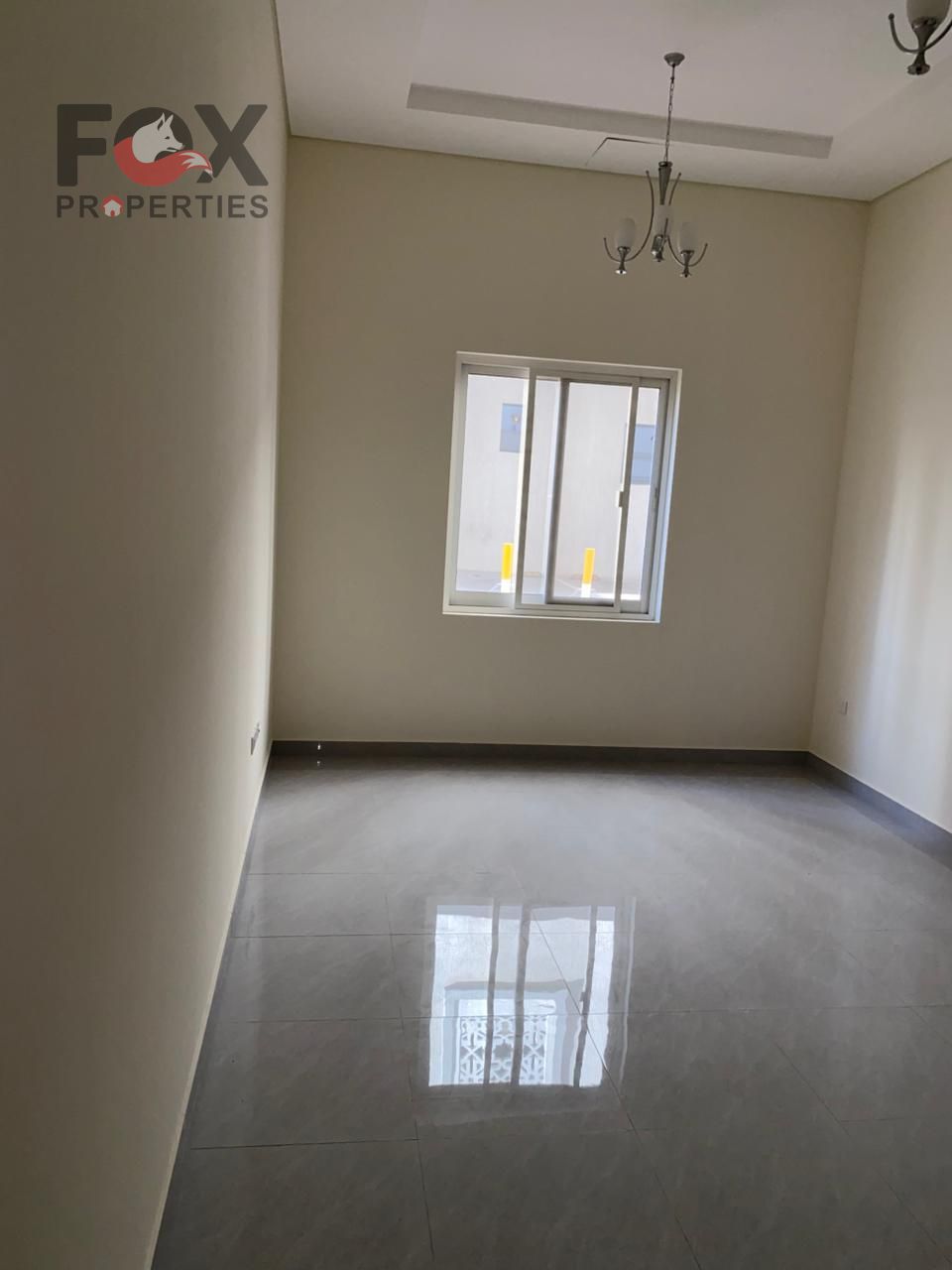 For annual rent in Rawda 2: One-bedroom apartment with a living room and two bathrooms