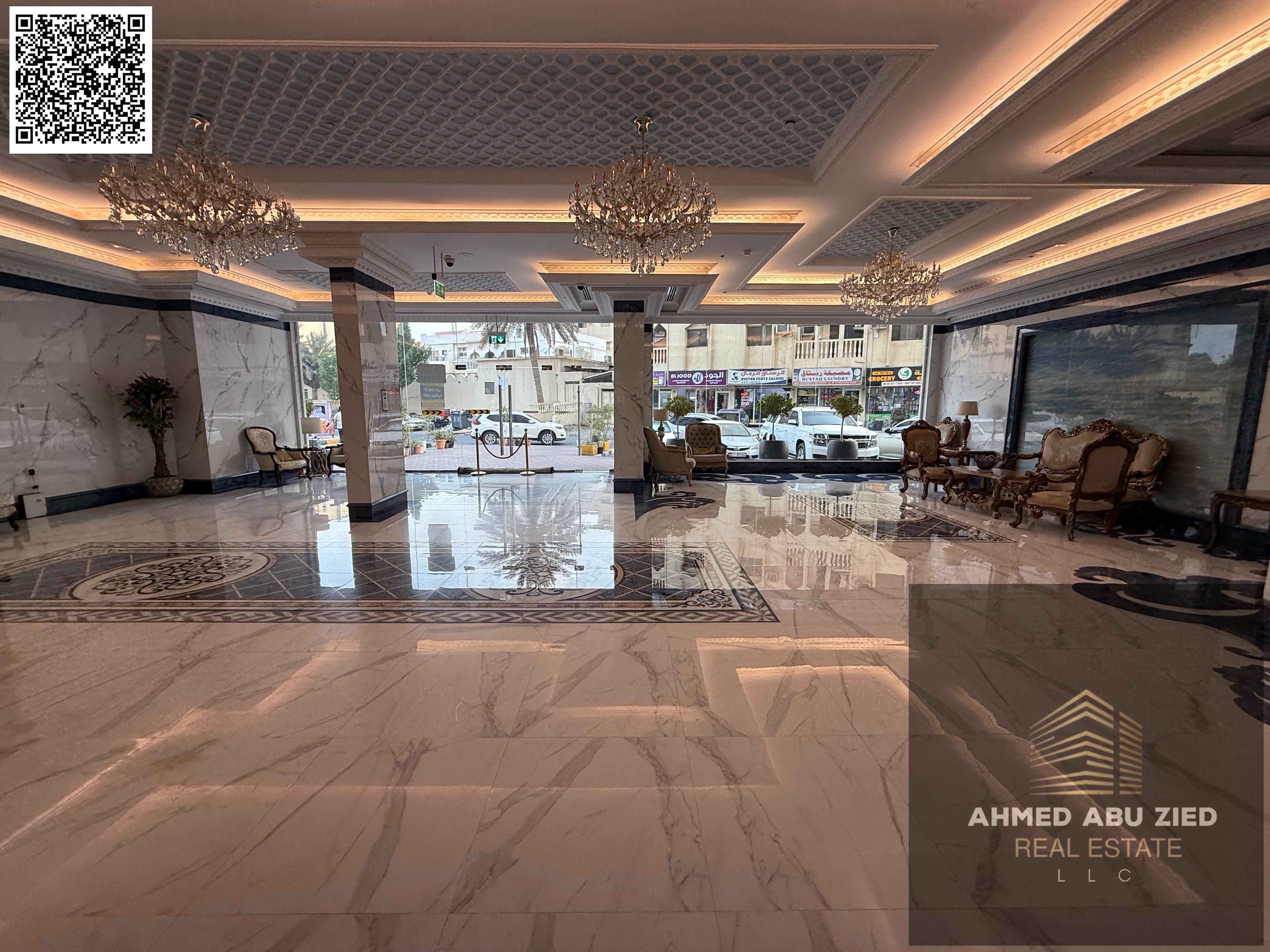 Luxury and beautiful one-bedroom apartment for annual rent - Parking - New building - Master bedroom - Balcony - Fully equipped kitchen - 2 bathrooms