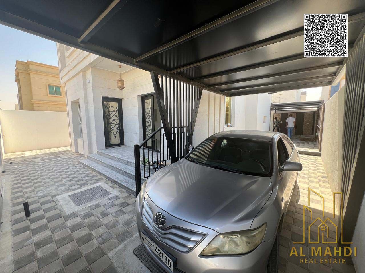 Villa for sale in Al Yasmeen – Ajman | 5 master bedrooms | Electricity & water included | Outdoor seating area