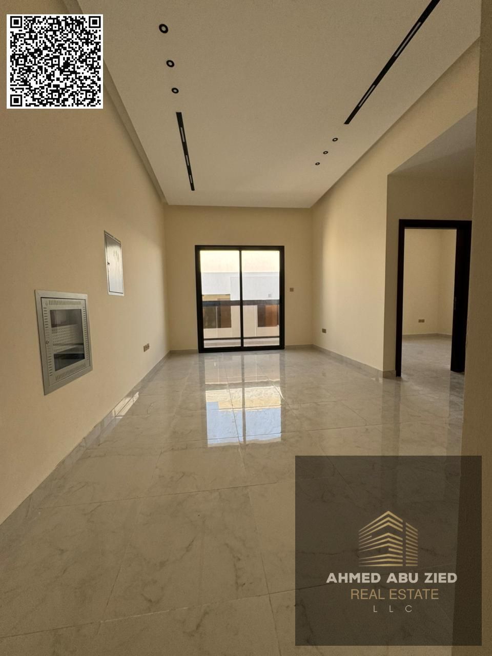 One bedroom and living room, first occupancy, new building, with 2 bathrooms, a distinctive balcony, and a fully equipped kitchen in Al Jurf 3 area, n