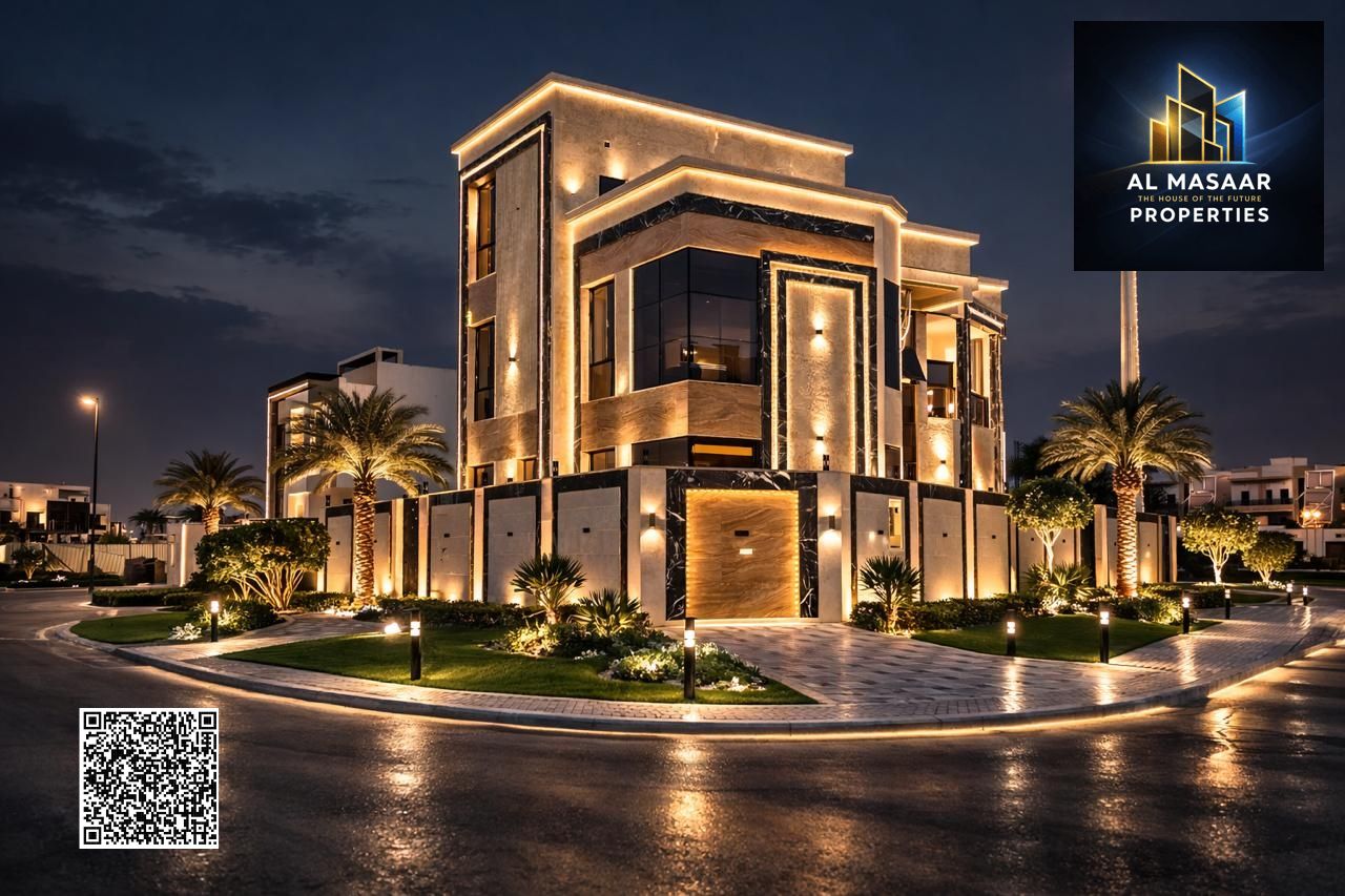 Classically designed corner villa on two streets | Registration and ownership fees included | G+2 | Freehold for all nationalities | No annual service charges, close to all amenities