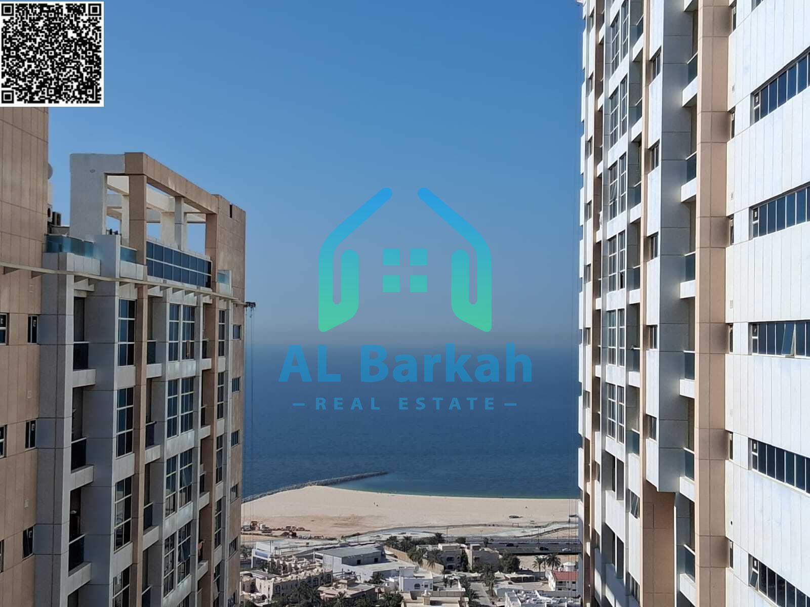 Ajman One Towers 11, three bedrooms, living room, maid's room, master bedroom with separate laundry room, sea view, high floor, 2200 sq ft, immediate