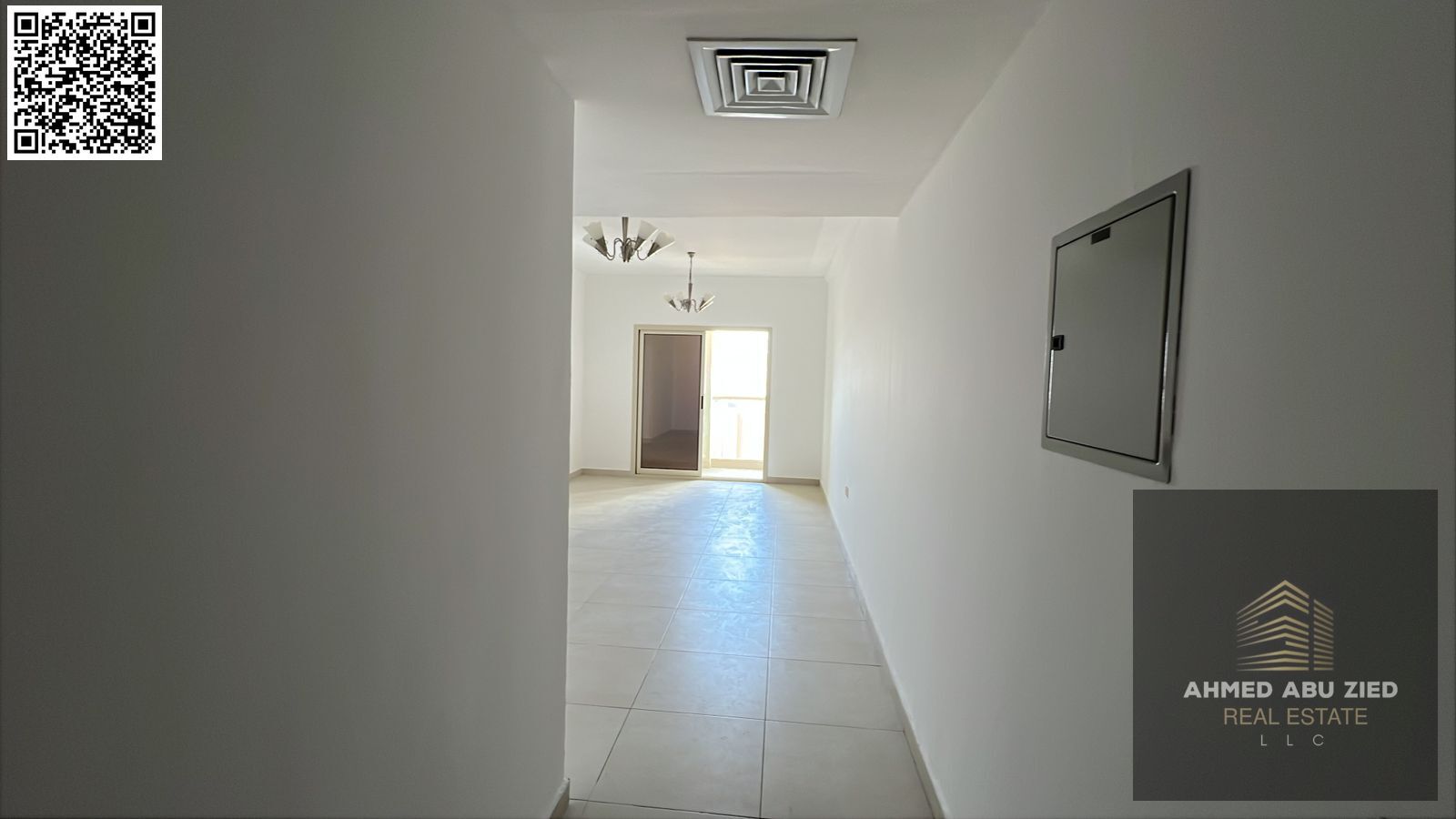 One bedroom, living room, bathroom with balcony, built-in wardrobes, very spacious, located on Al Ittihad Street, near Emirates Markets and D2D.