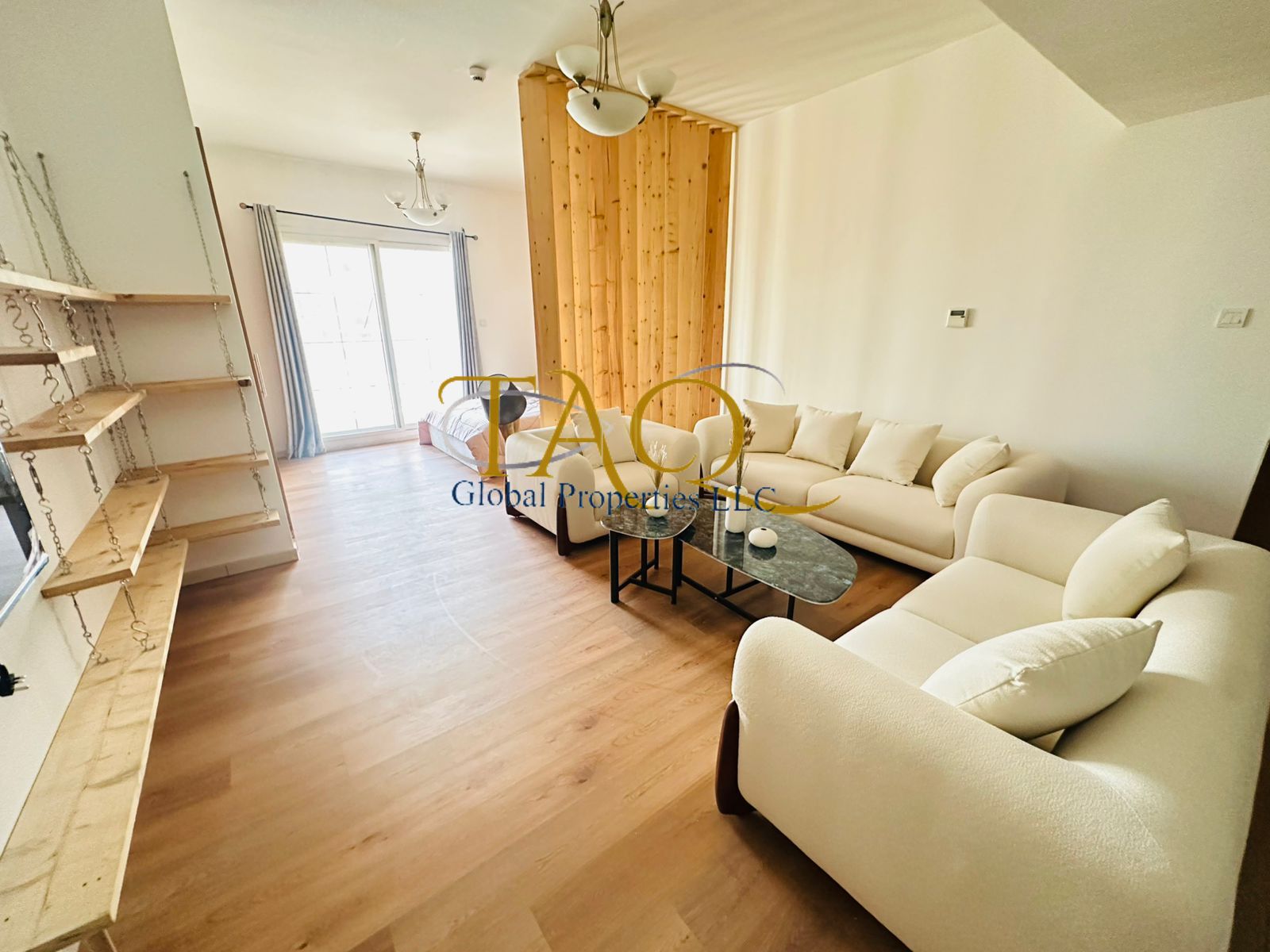 Large L-Shaped Fully Furnished Studio for Rent | Arezzo 2 by DAMAC | JVC