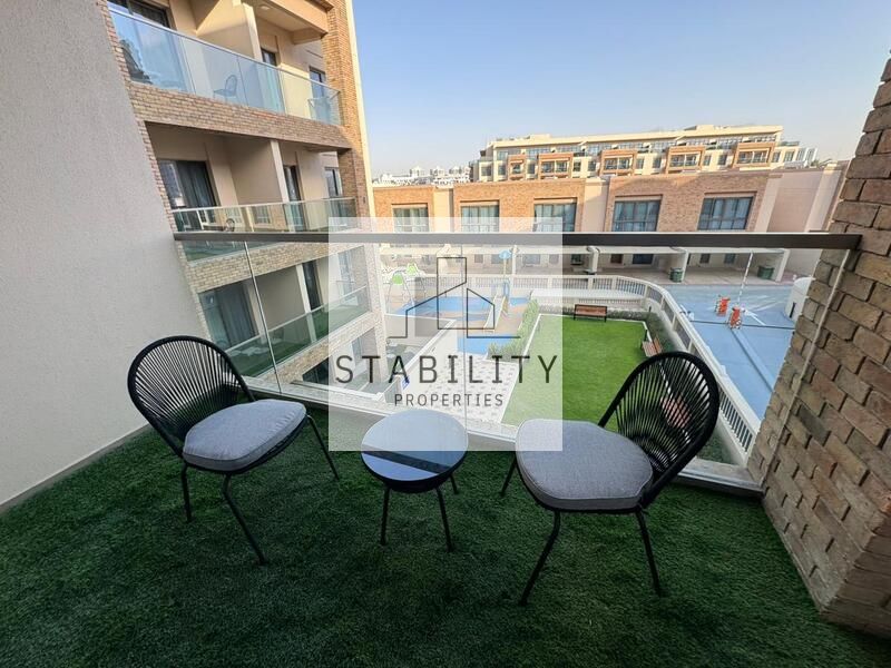 Furnished 1BR Apartment | Eleganz by Danube | Pool & Courtyard View