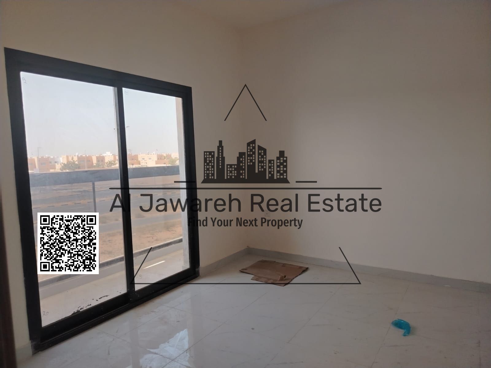 For annual rent: One bedroom, living room, balcony, and two bathrooms (Al-Aliya)