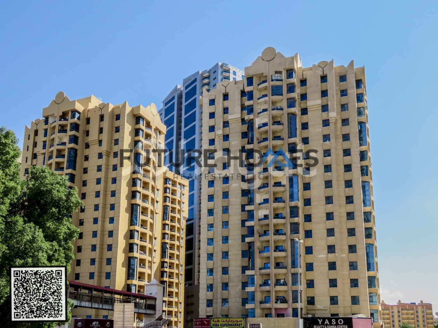 1 BHK With Close Kitchen (916 Sq Ft) Partial Seaview in Al khor Tower Ajman