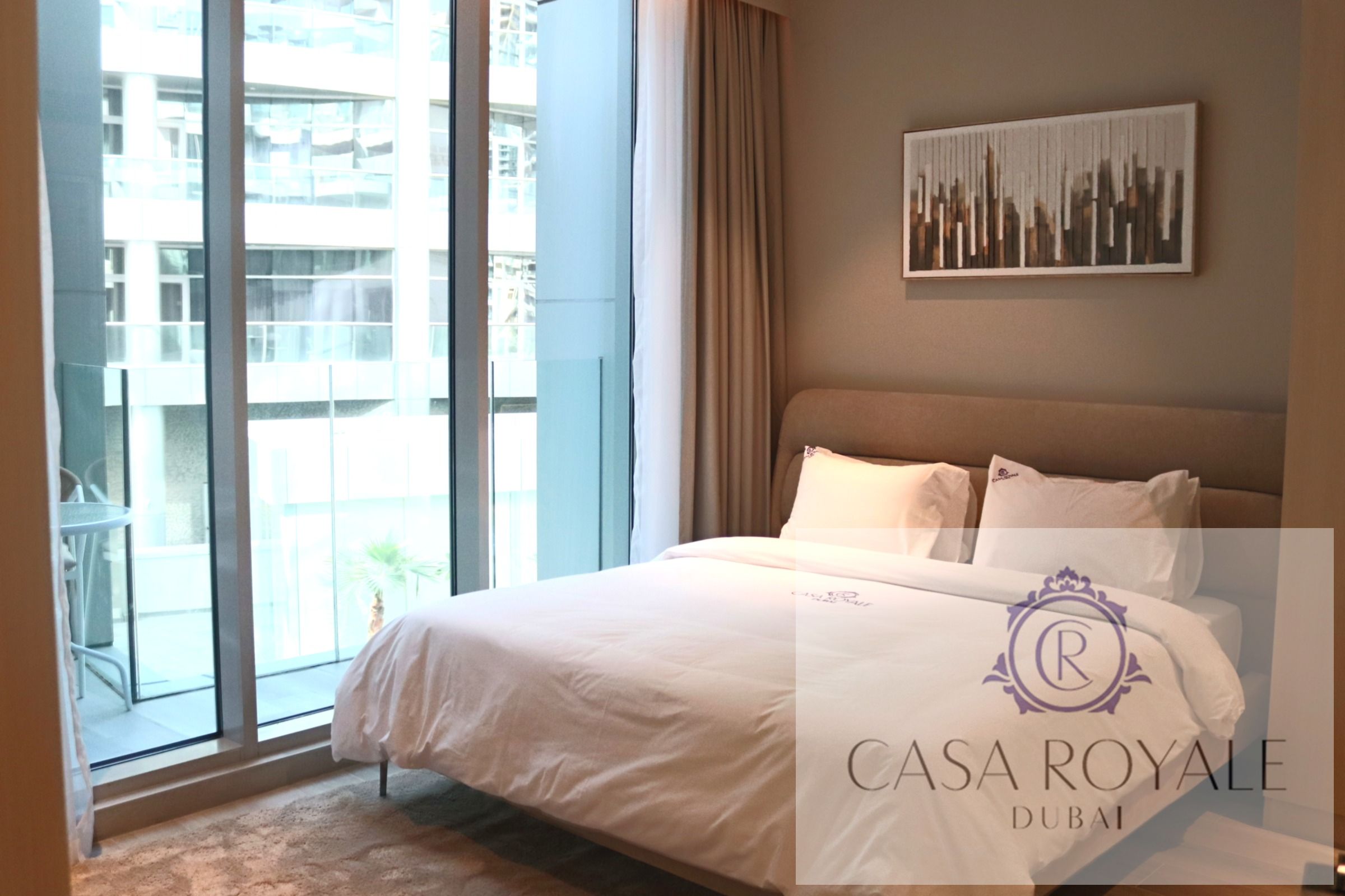 One bedroom with Balcony View in King Bed and 2 Bathroom