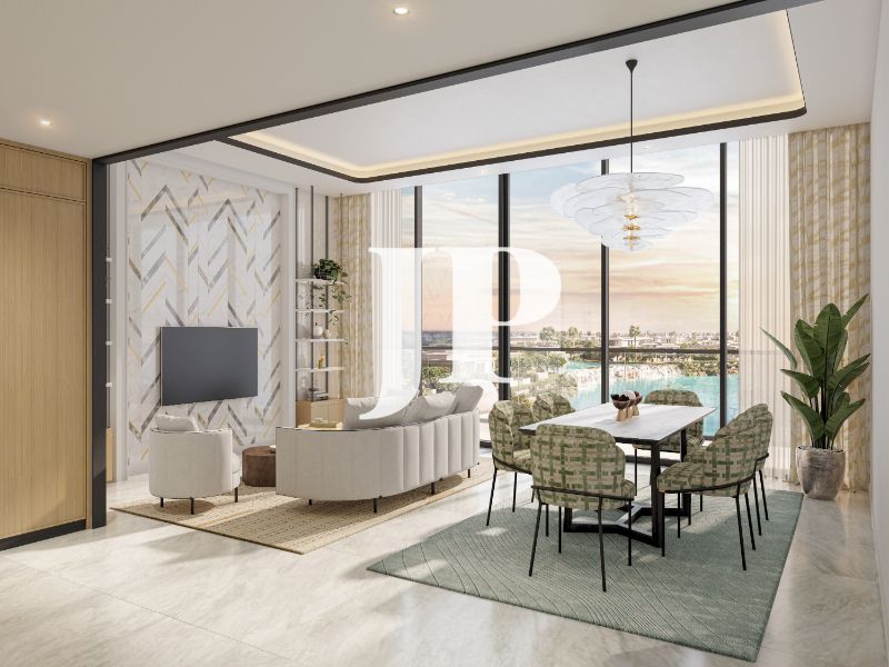 Beachfront Studio | Azizi Venice 2 | Pool & Marina Views
