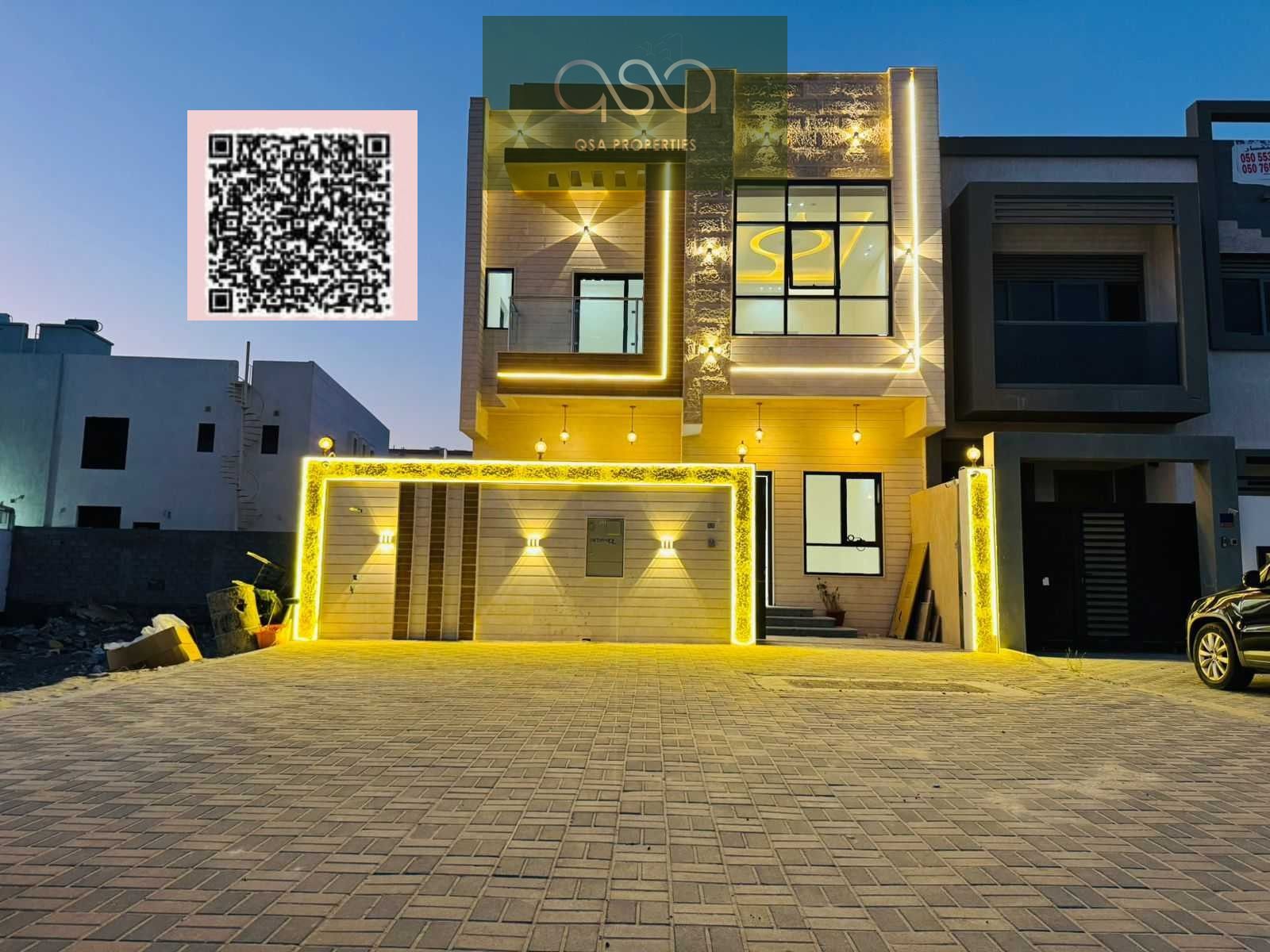 Main Street 6 Master Bedroom Villa Is Available For Sale In Al Zahya, Ajman.