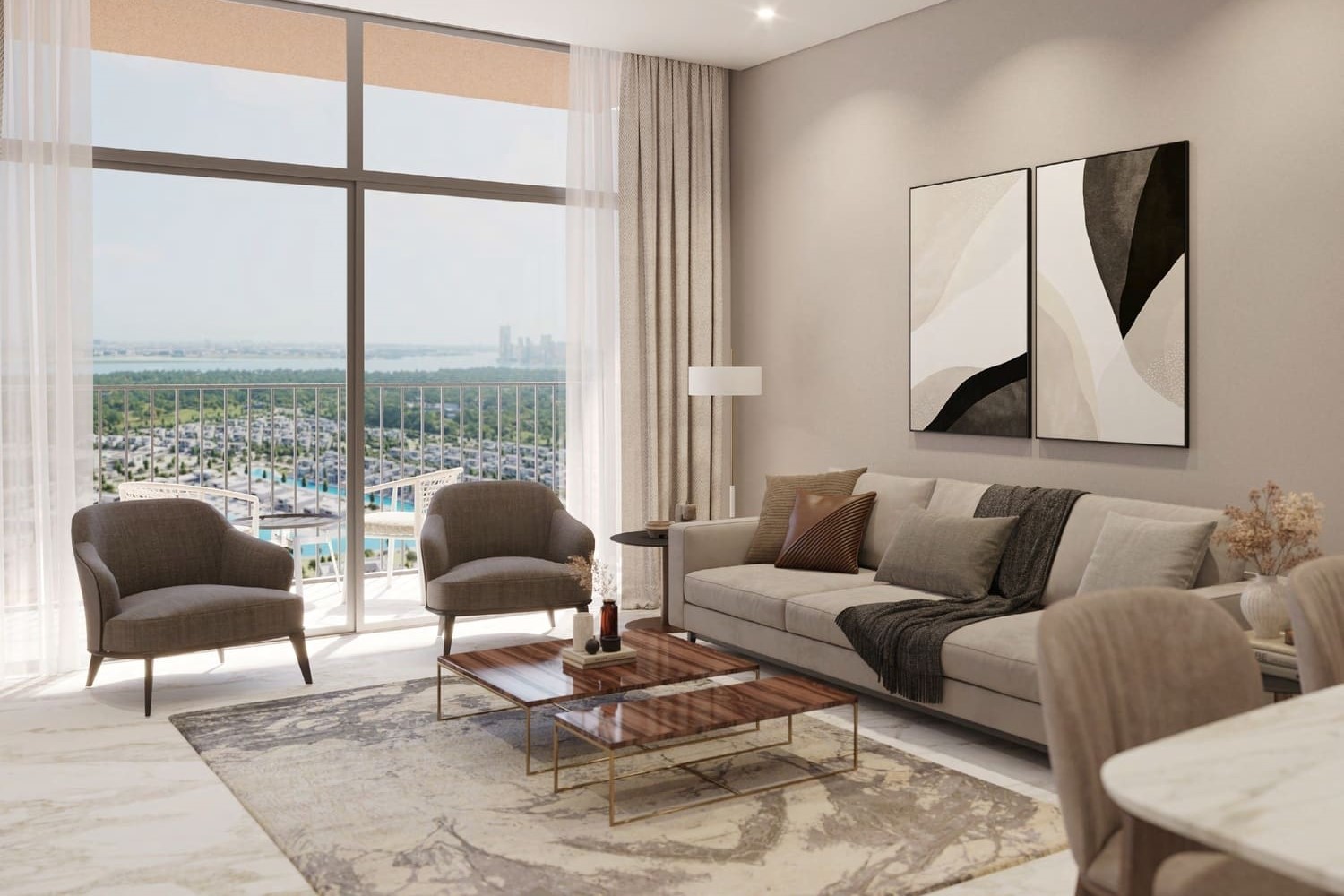 2BR Apartment | 360 Riverside Crescent | Lagoon & Skyline Views