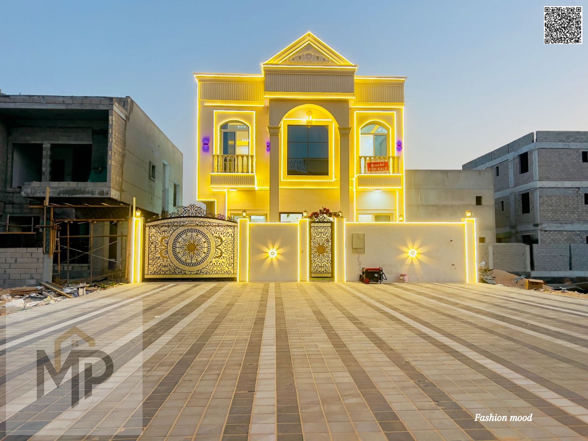 Classic design villa | High-end finishing | Large setback 20 meters | 5 rooms, majlis, 2 halls, maid's room | Freehold | Price negotiable.