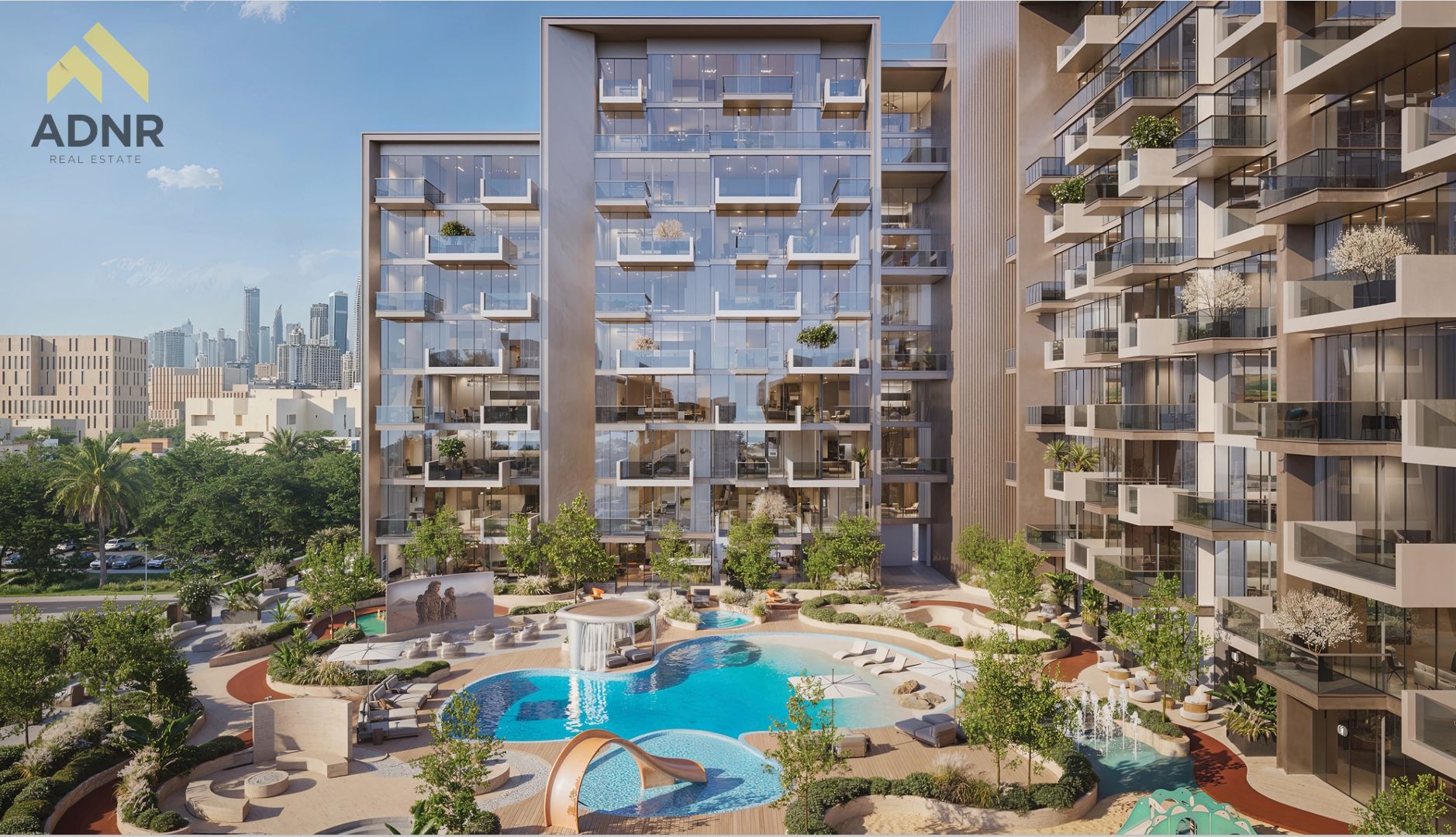 1BR Apartment | Havelock Residences | Balcony | City & Pool Views