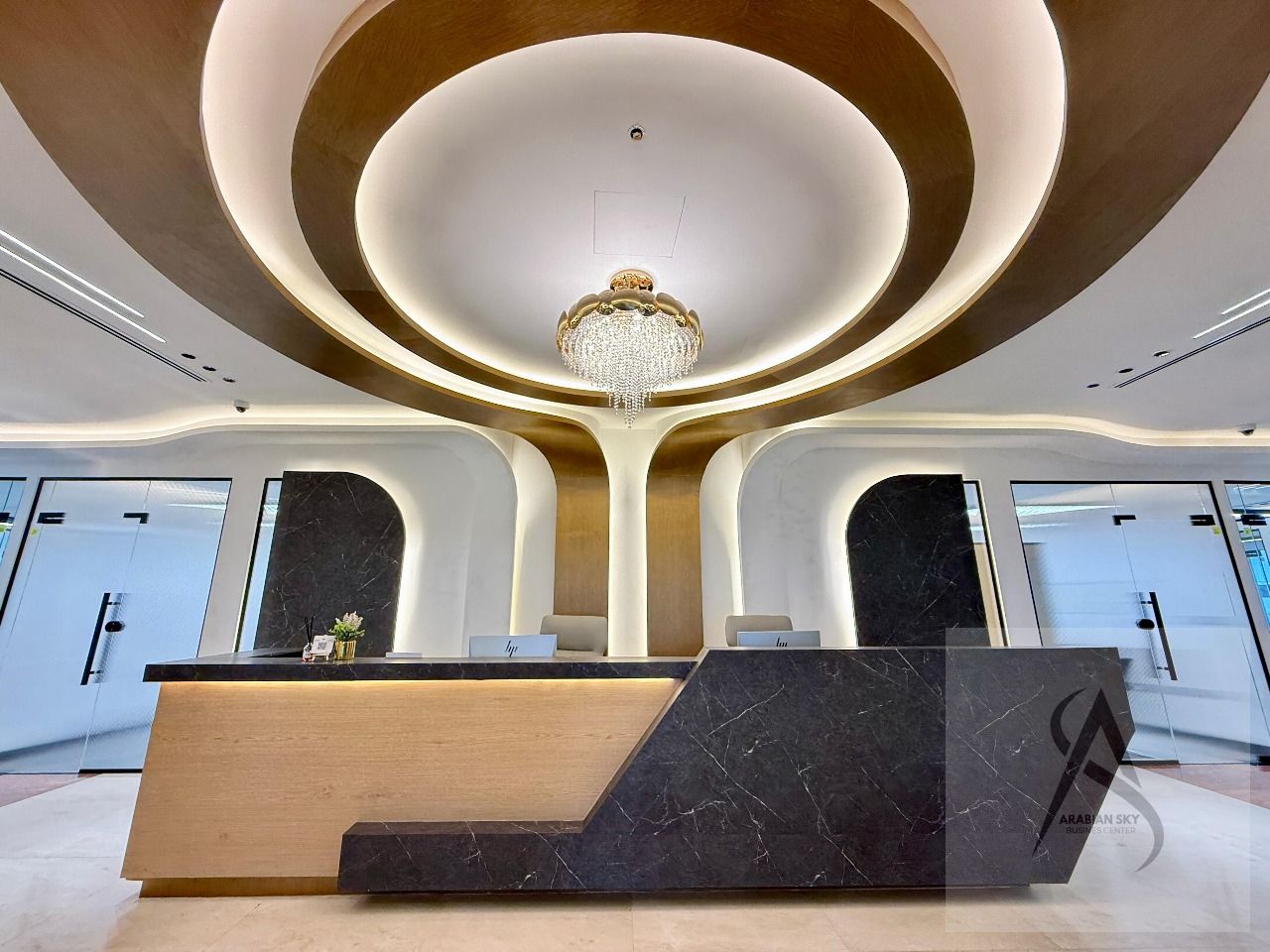 Furnished And Luxury desk space with ejari