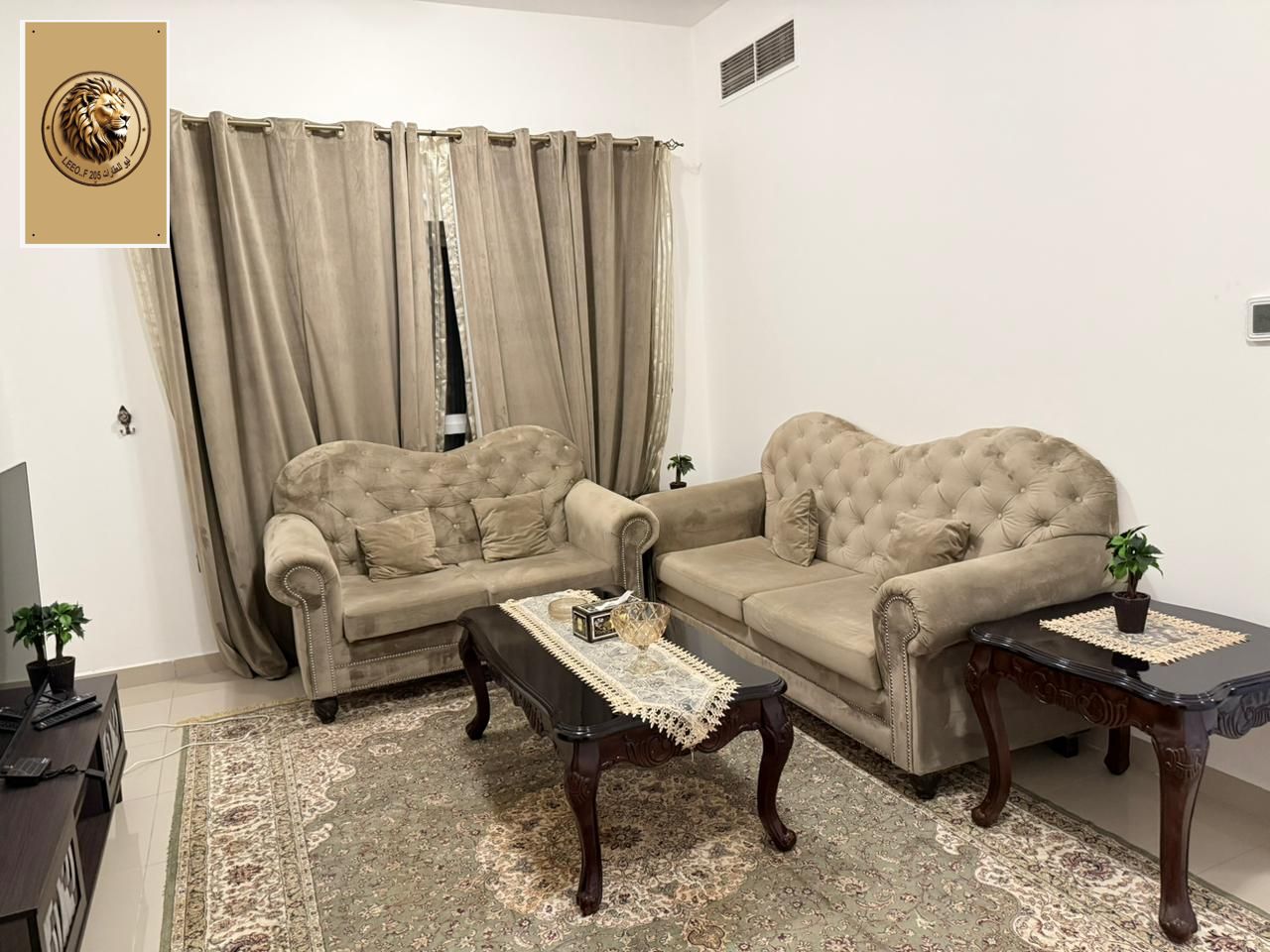 A rare opportunity for monthly rent in Ajman Fully furnished one-bedroom apartment with a living room In Al Lujoor Towers, Al Rashidiya 1 Prime
