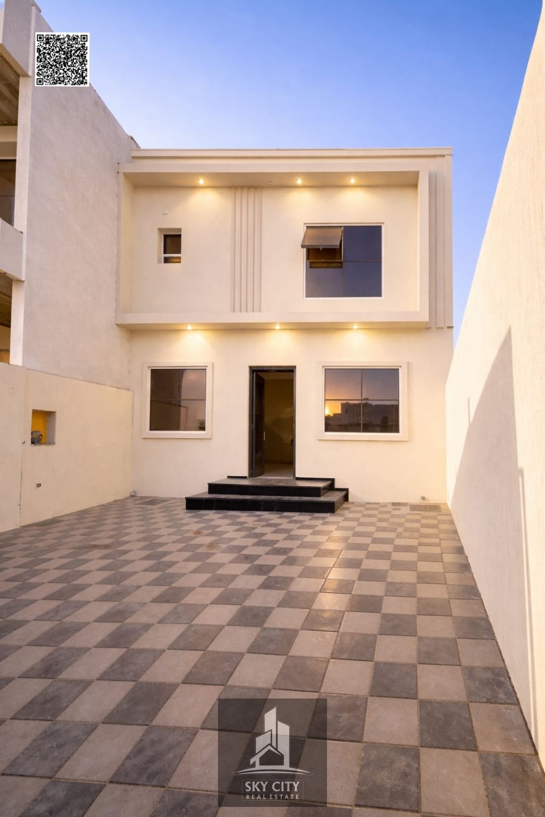 Two floors, 3 rooms with a garden, registration fees included, directly opposite Al-Hamidiyah Park