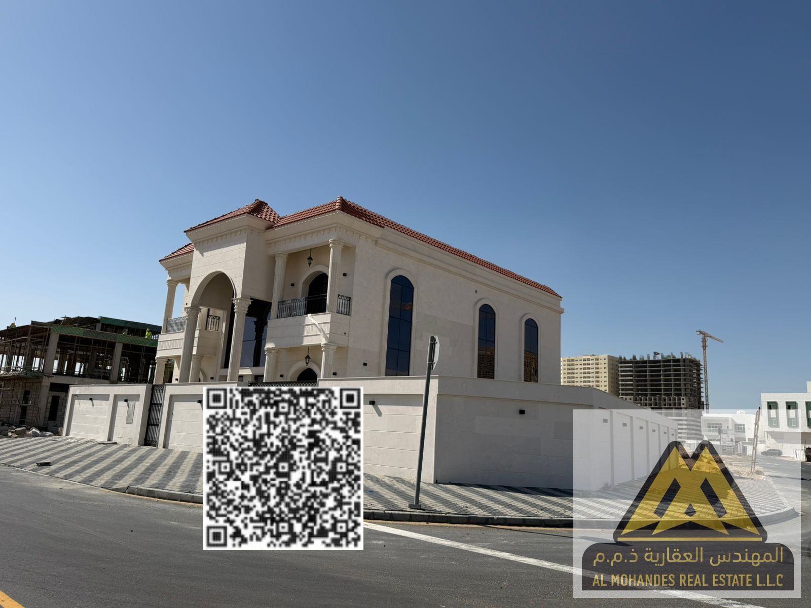 Villa for sale in Al Amrah, opposite Azha Mall – Corner