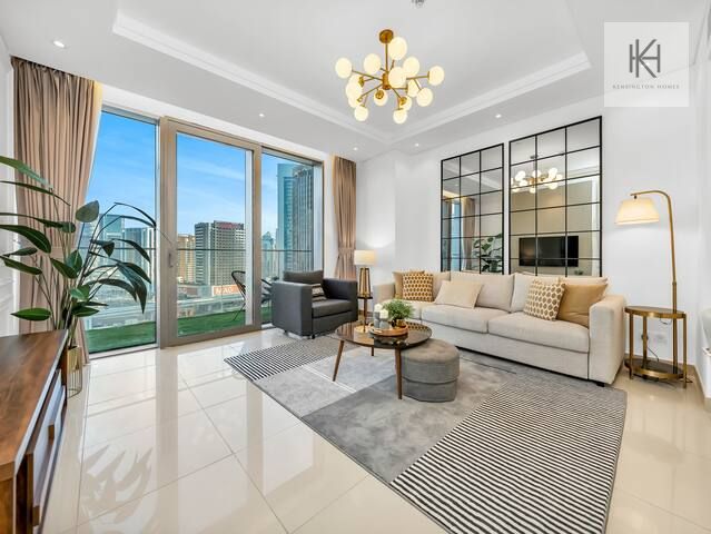No Commission ! Free Bills ! Elegant 1BR 5-mins walk Dubai Mall & Burj Khalifa!