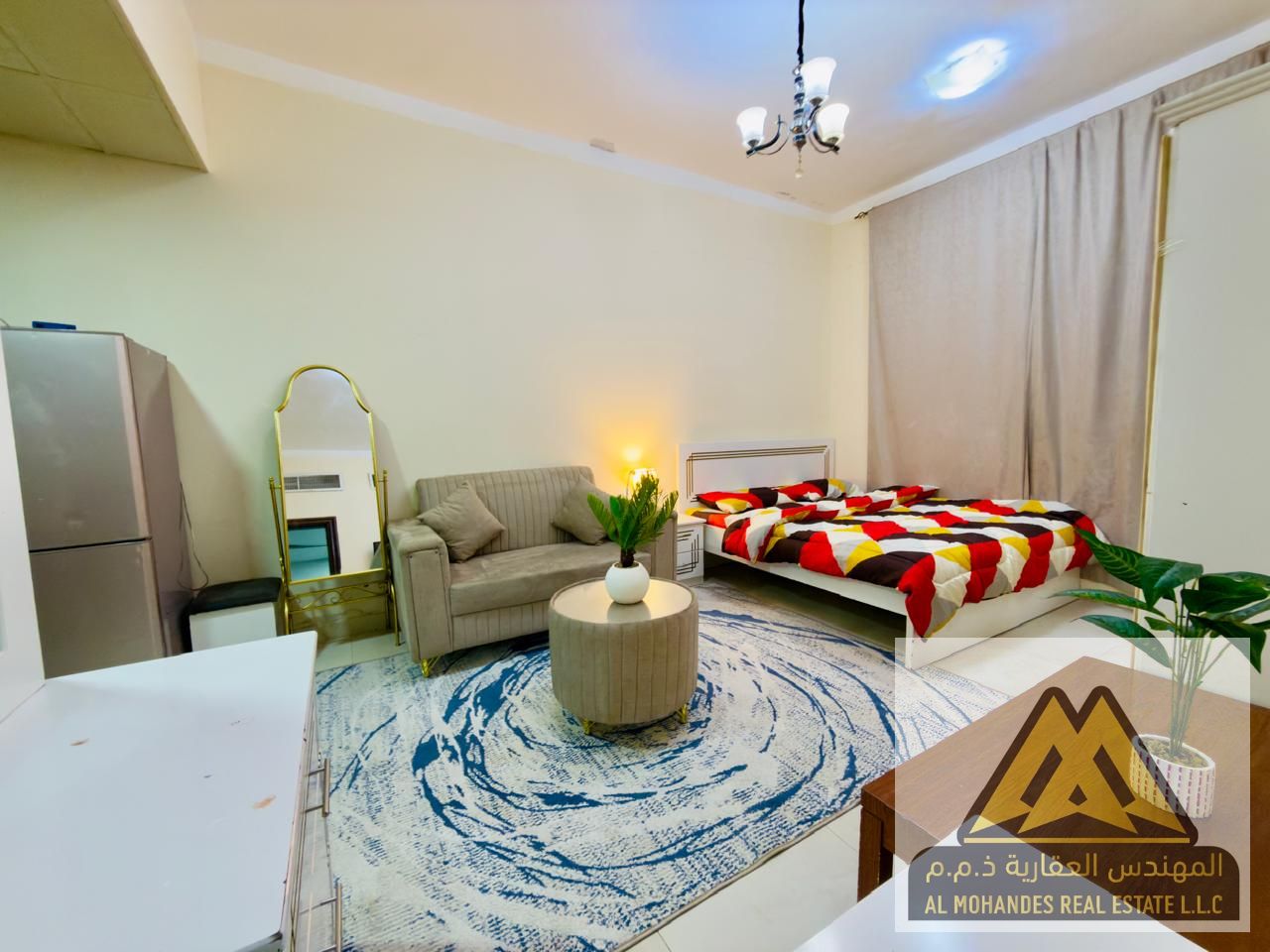 Studio Apartment for Monthly Rent – No. 104 Location: Al Rawda 2 – Ajman