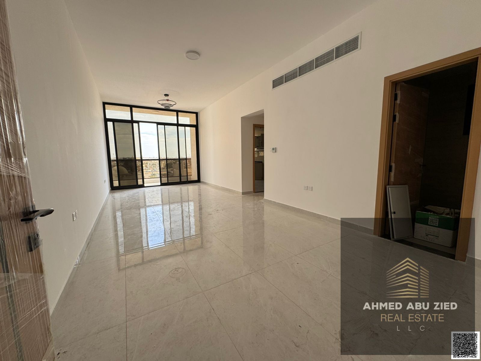 Brand new 2BR apartment with maid’s room, 3 bathrooms, spacious layout, modern finishes, prime location close to services and easy access to Dubai & S