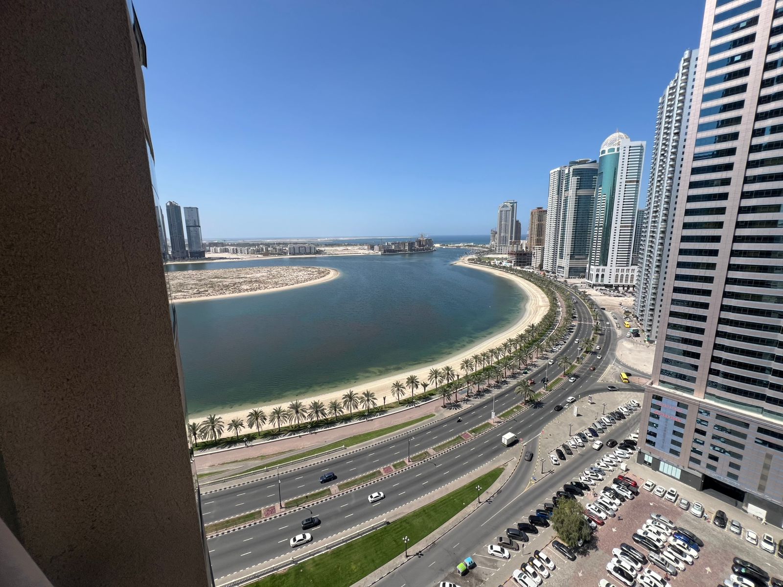 Free AC | Parking, Gym & Pool | Panoramic Sea View | Master Rooms with Balcony | Al Khan Corniche | Dubai Exit