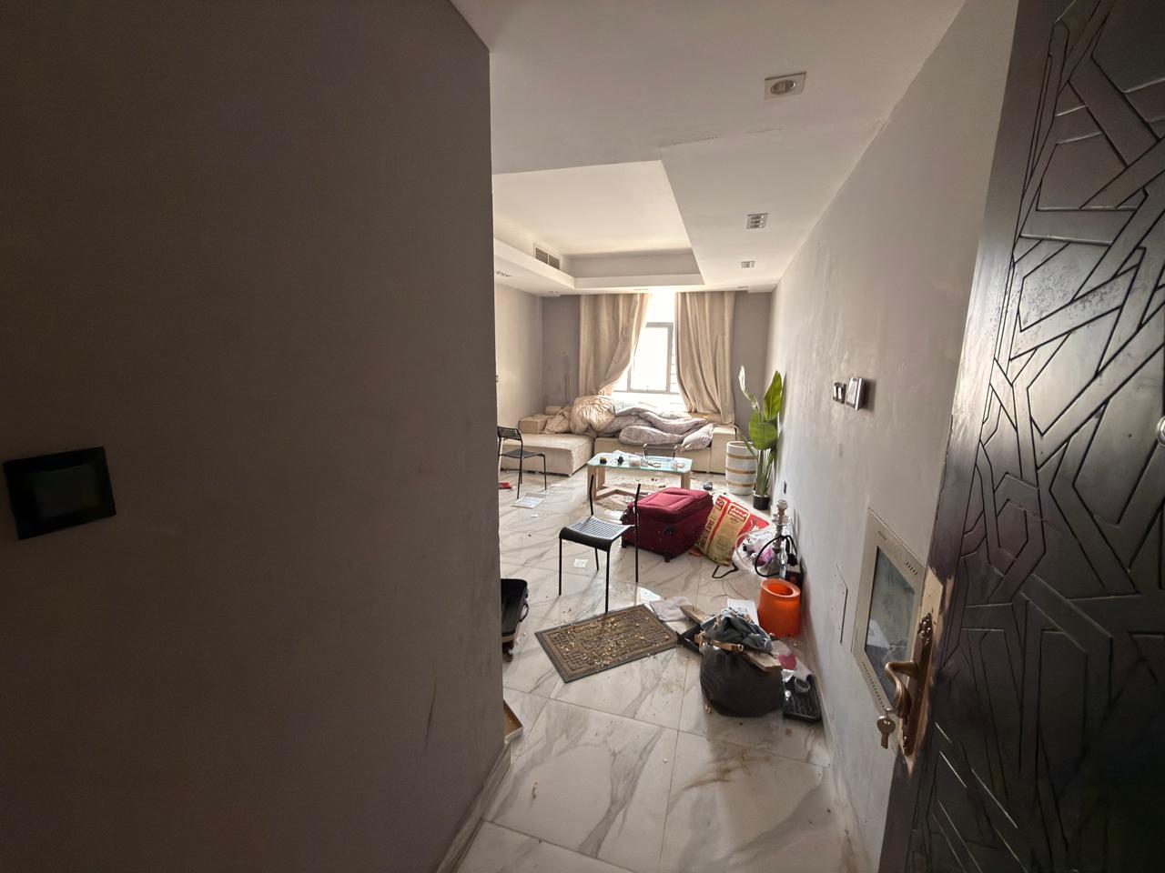 One bedroom and living room for annual rent in Al Jurf 3