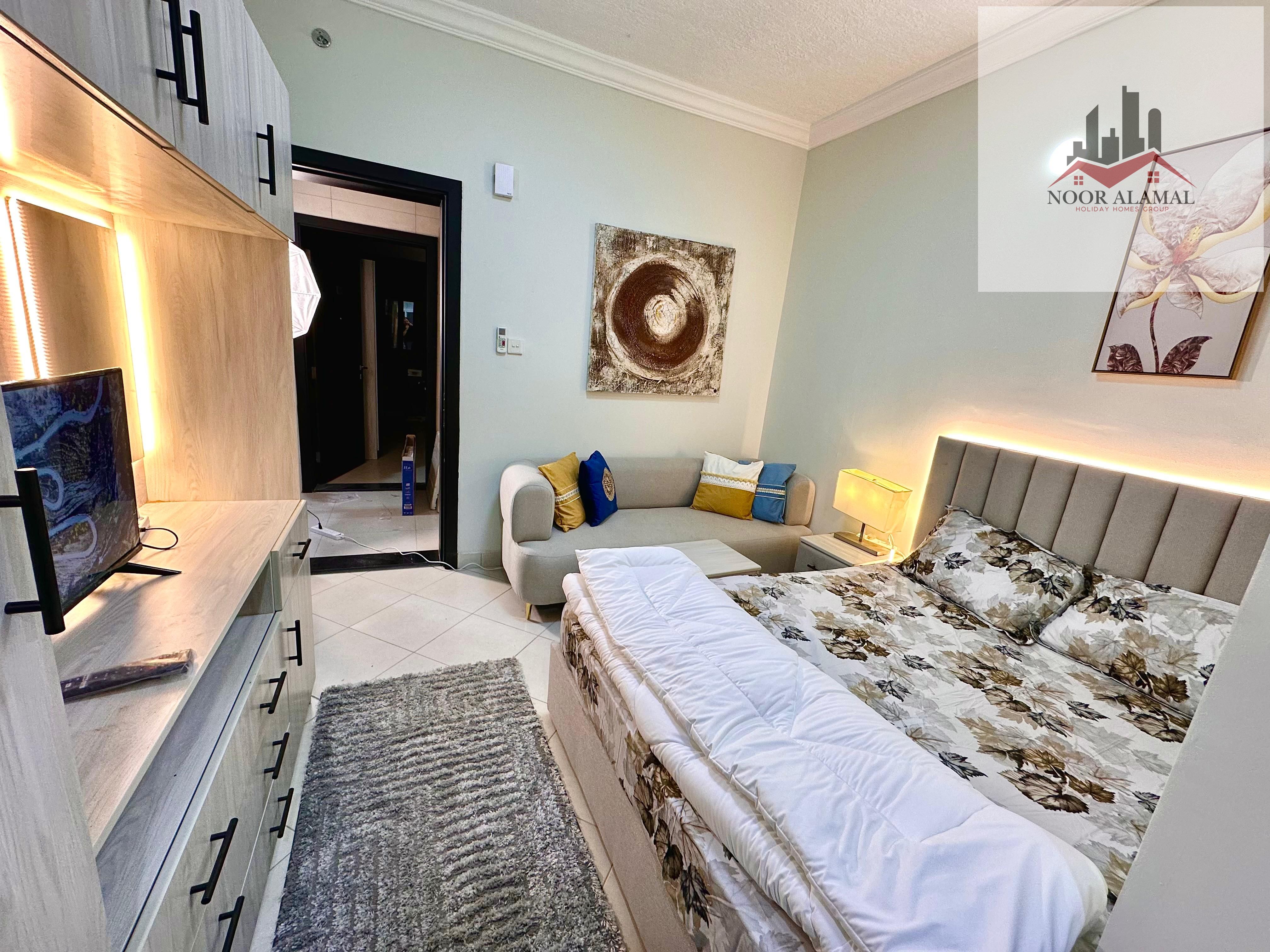 Sharjah, Al Butinah, fully furnished studios, super deluxe, second tenant,