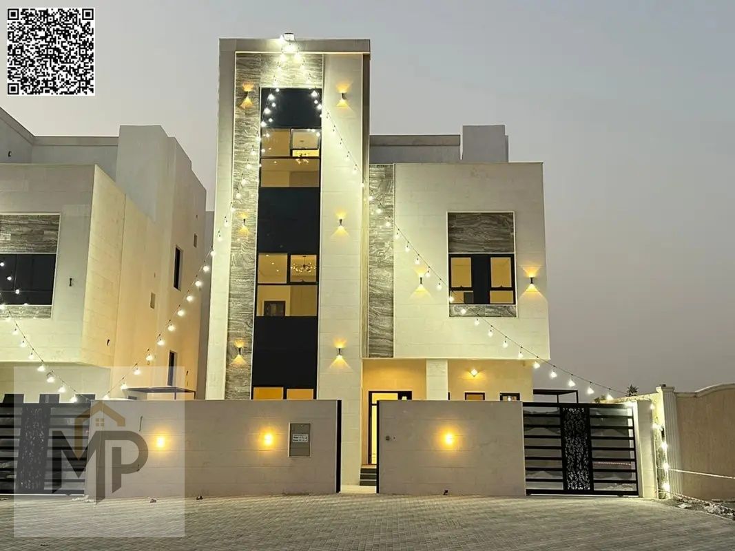 Luxury Villa for Sale in Al Helio – Ajman | 5 Master Bedrooms + Spacious Roof | Elegant Modern Design | Spacious Areas and Luxurious Finishes | Regist