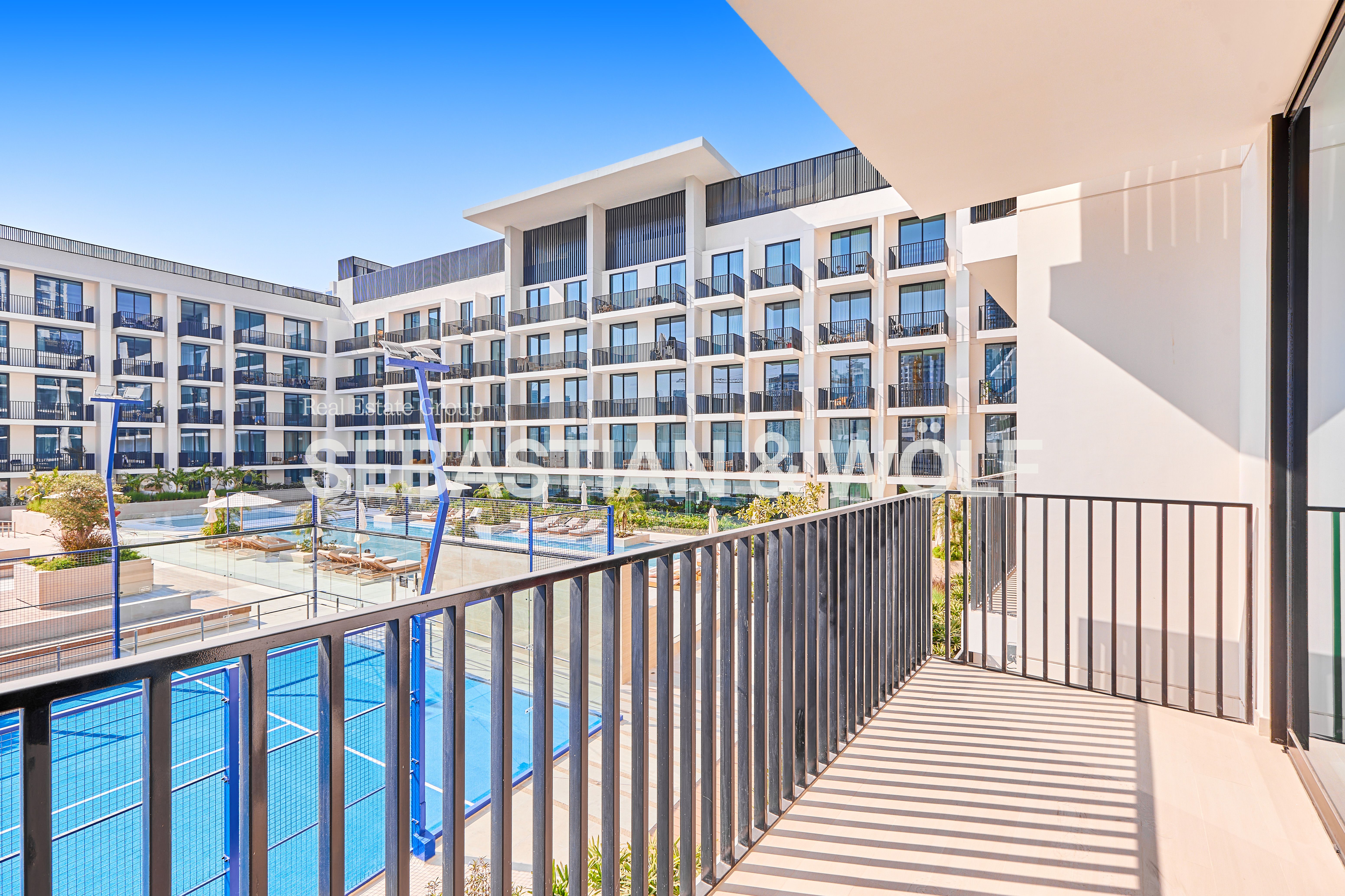 Pool & Padel Court View | Furnished 1BR Apt | Premium Finish