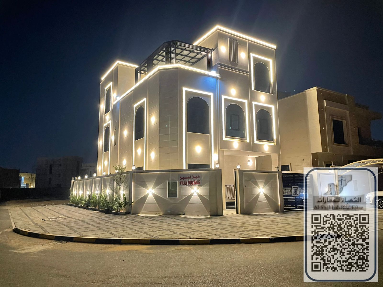 Luxury 7 Master Bedroom Villa for Sale in Al Amera, Ajman – Elegant Dual-Faced Design