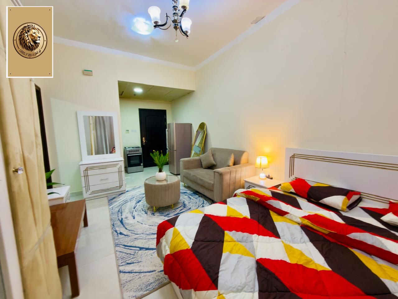 A stylish studio, completely clean in terms of furniture, including bills and internet, in the Al-Rawda 2 area.