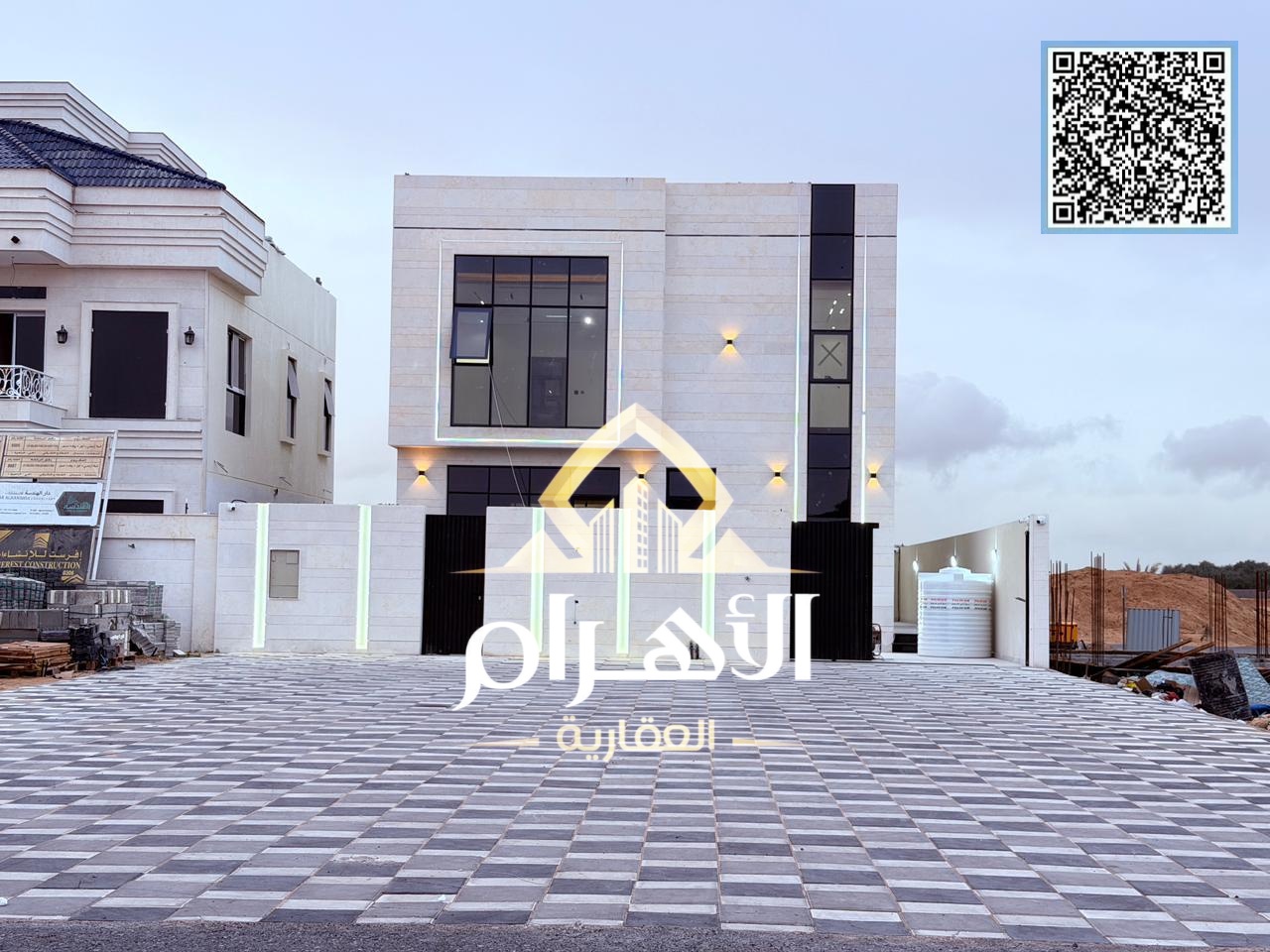 Villa in Al Zahia area, close to all services – 4 master bedrooms – elegant modern design, very large yard, central air conditioning
