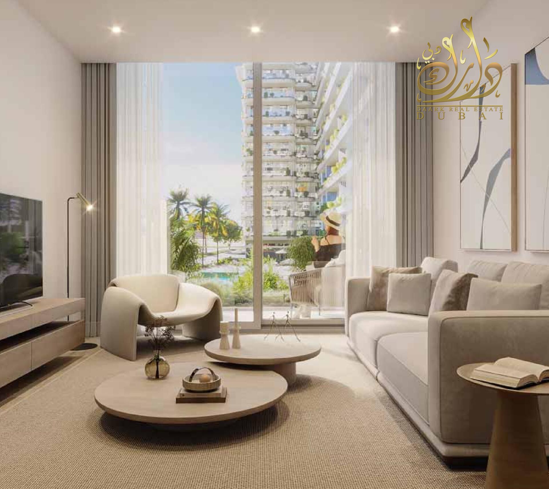 Furnished 2BR Apartment | Pool & Ghaf Woods View | Balcony