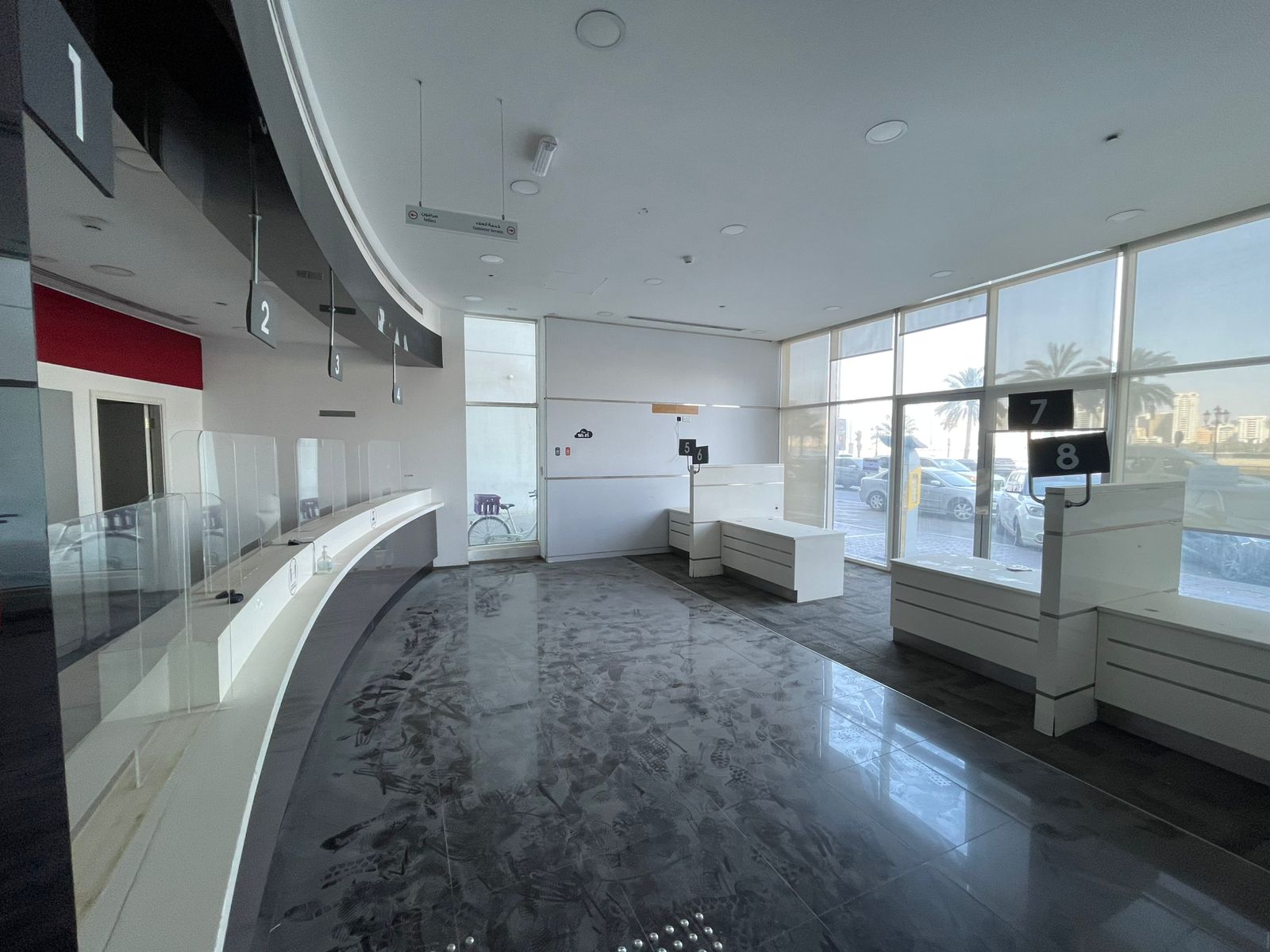 Commercial Shop – 2 Months Free – 3 Parking – Prime Location – 4 Payments – Suitable for All Activities – Al Majaz Corniche Road – Prep Kitchen – 2 Ba