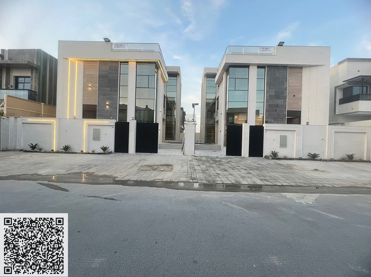 Luxury modern villa for sale with a swimming pool – Al Yasmin | Ajman. Strategically located on a main road – Freehold ownership for all nationalities