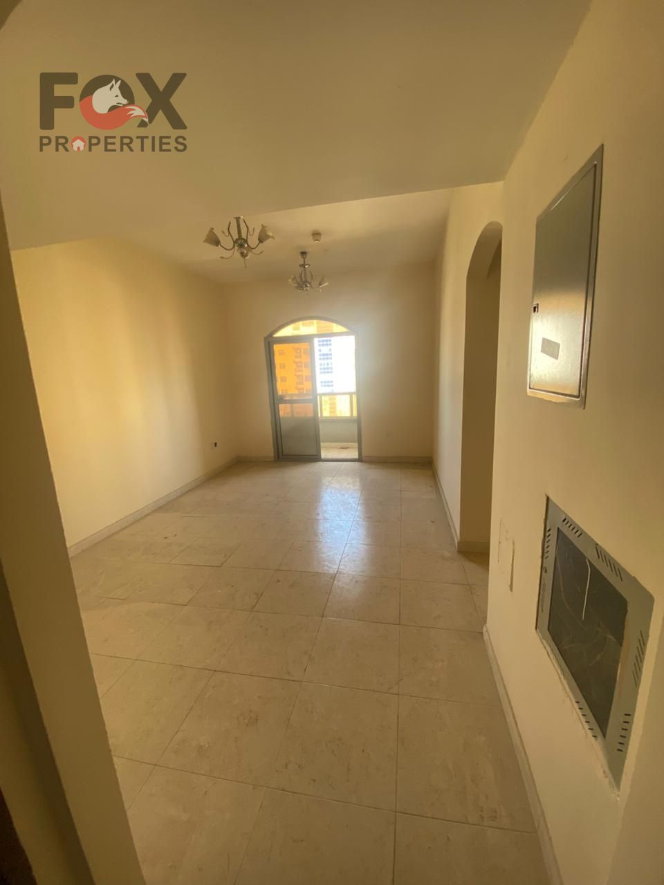 Apartment for rent in Al Nuaimiya 1, two bedrooms, living room, and balcony. Prime location close to all essential services.