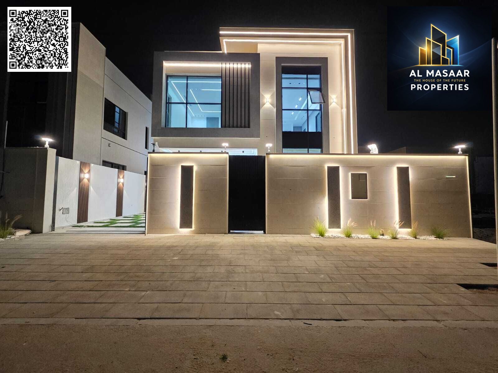 Own a luxury villa with a rooftop and swimming pool, all-inclusive, on the main street, ready to move in, in one of Ajman's most prestigious areas. Fr