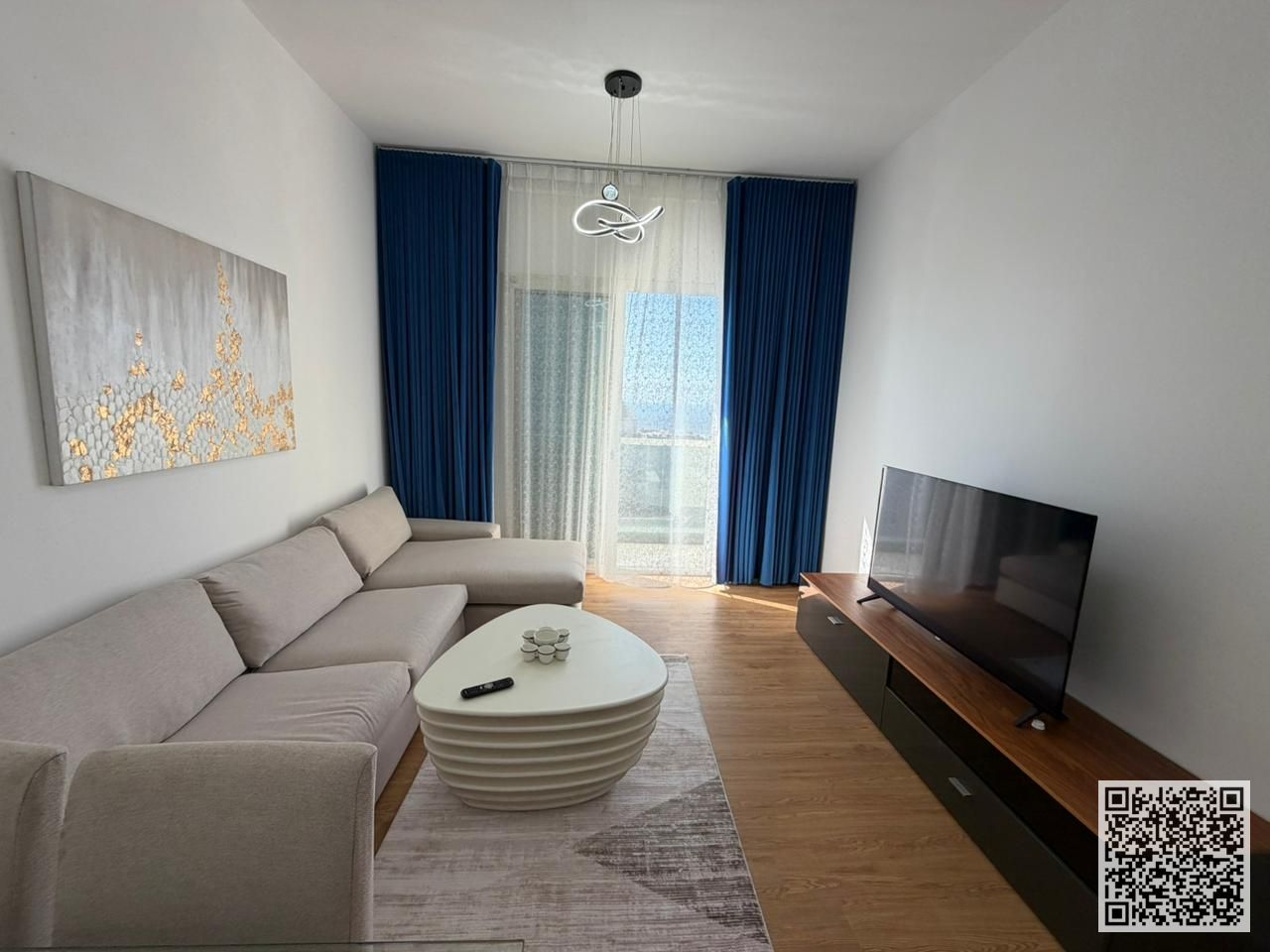 Luxury Apartment One bedroom and living room with a balcony and sea view for monthly rent in Ajman Corniche, Al Ittihad Tower. Fully furnished
