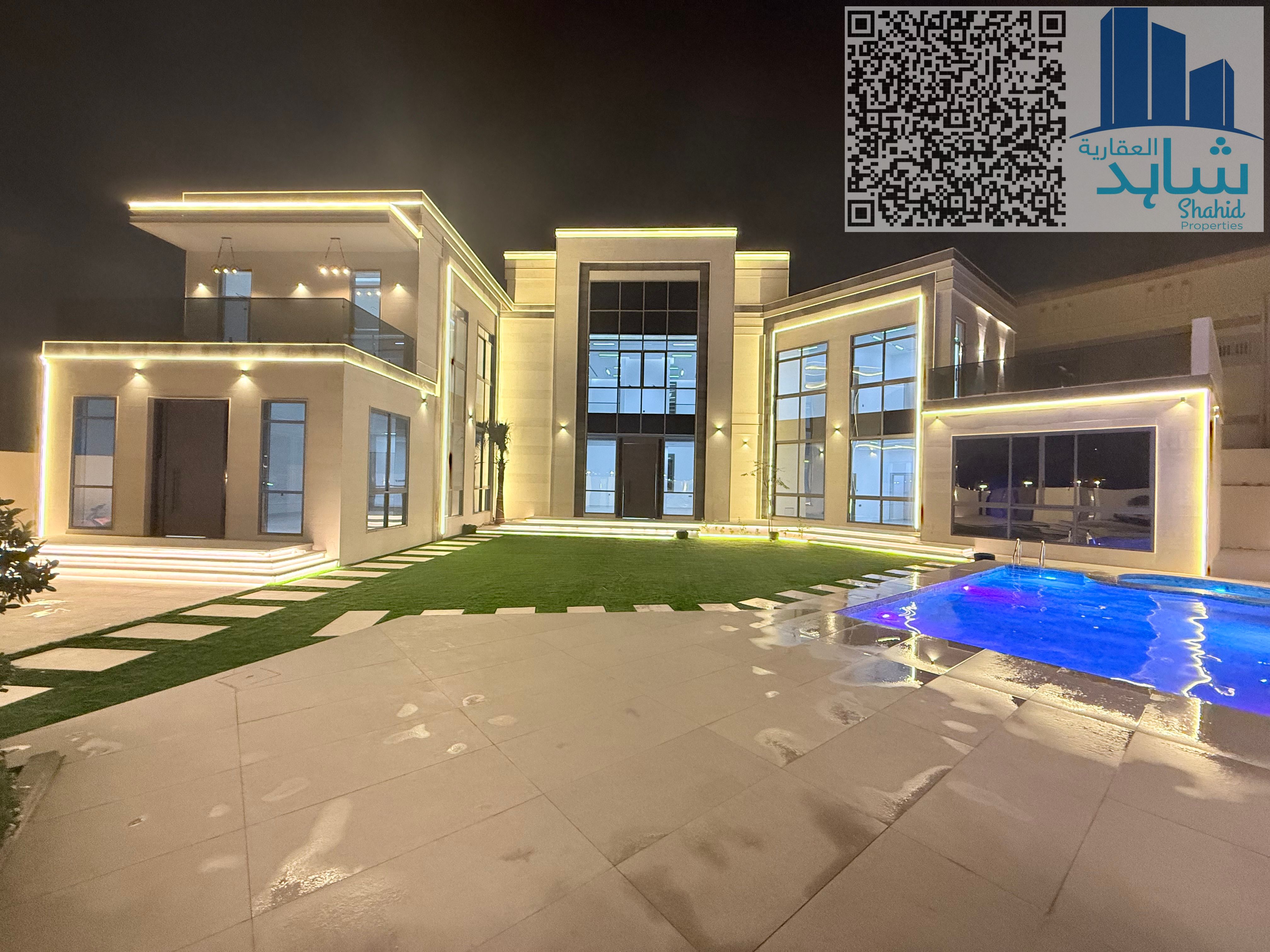 Brand New Luxury G+2 Villa | 6 Master Bedrooms | Elevator | Private Pool & Garden | 15,000 Sqft | Ajman