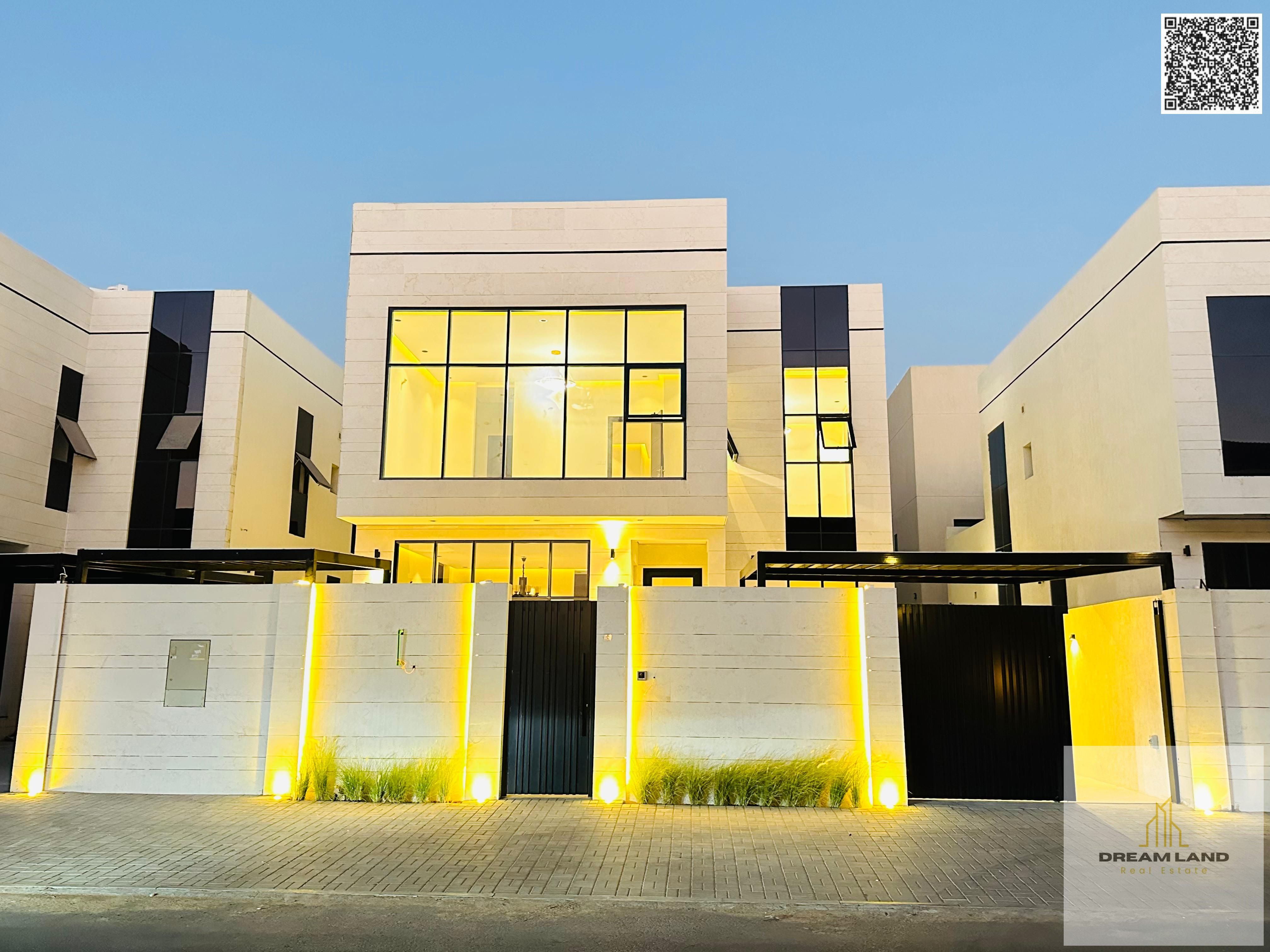Villa for sale in Ajman | Al Zahiyah area | 4 bedrooms, majlis, 2 living rooms and maid's room | Freehold ownership for all nationalities | Price is n