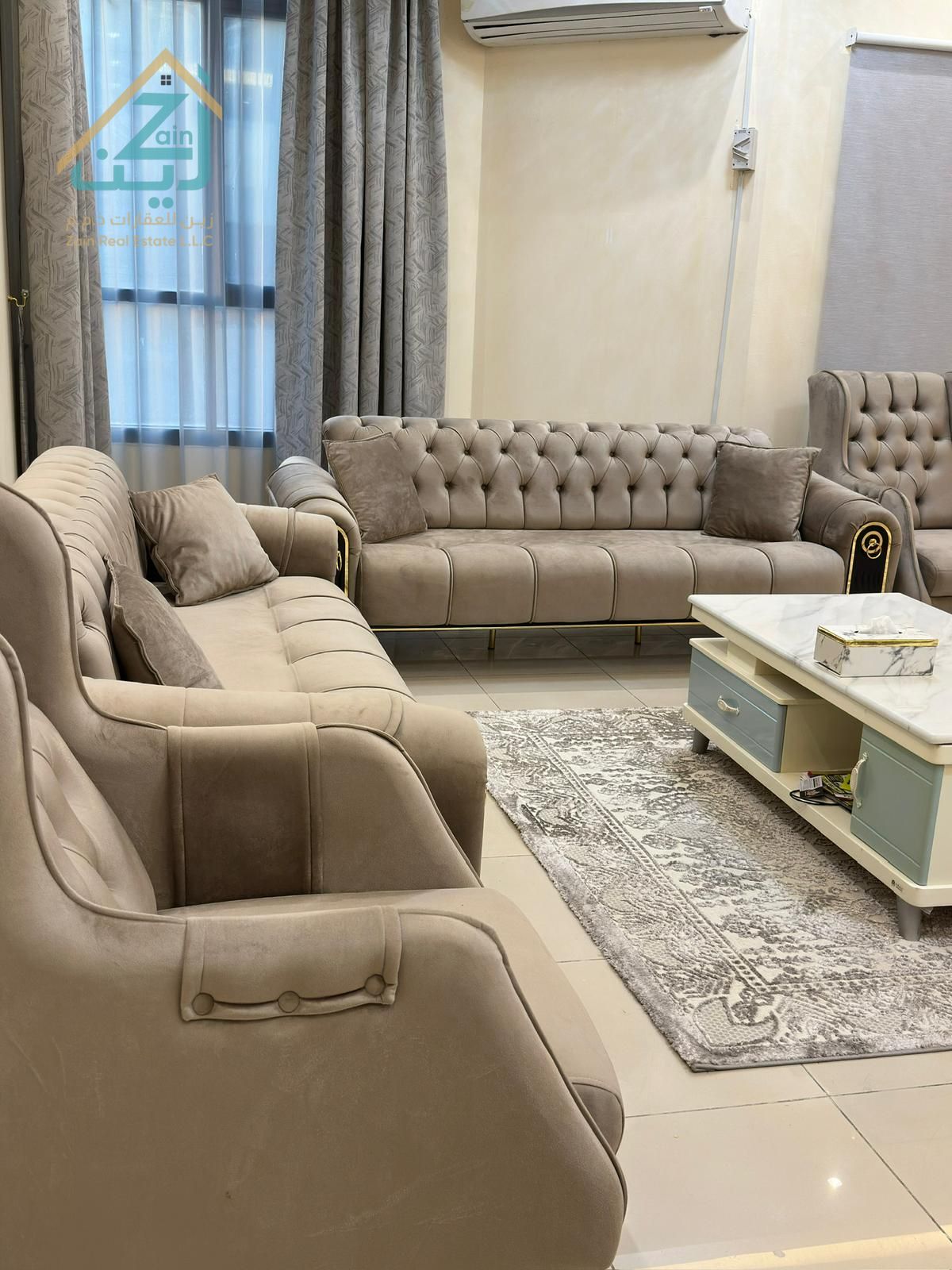 Fully Furnished 2 Bedroom Hall Apartment for Rent in Al Khor Towers Ajman