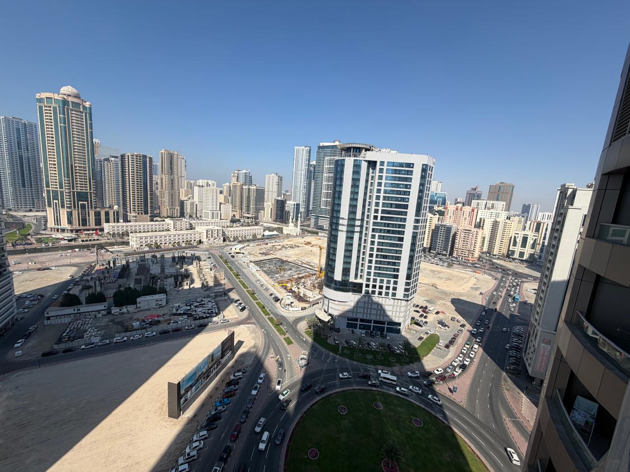 Luxury 1BR + living in Al Khan | Sea view on Al Khan Corniche | Near Arab Doctors Hospital | Master bedroom | Free parking | Central AC