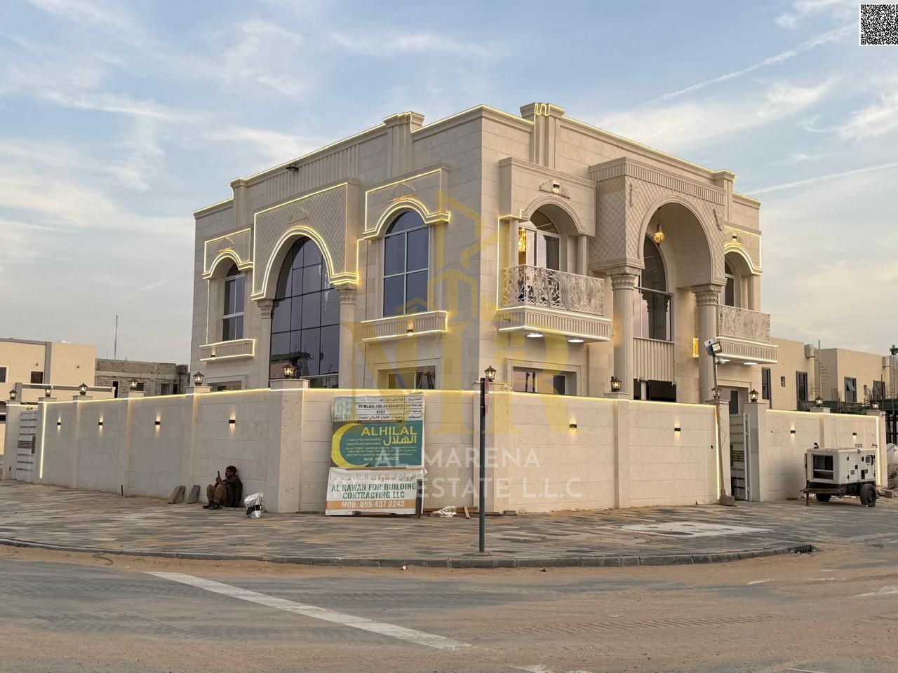 Corner villa for sale in Ajman, unique design with a swimming pool, including registration and ownership fees | Furnished, freehold ownership