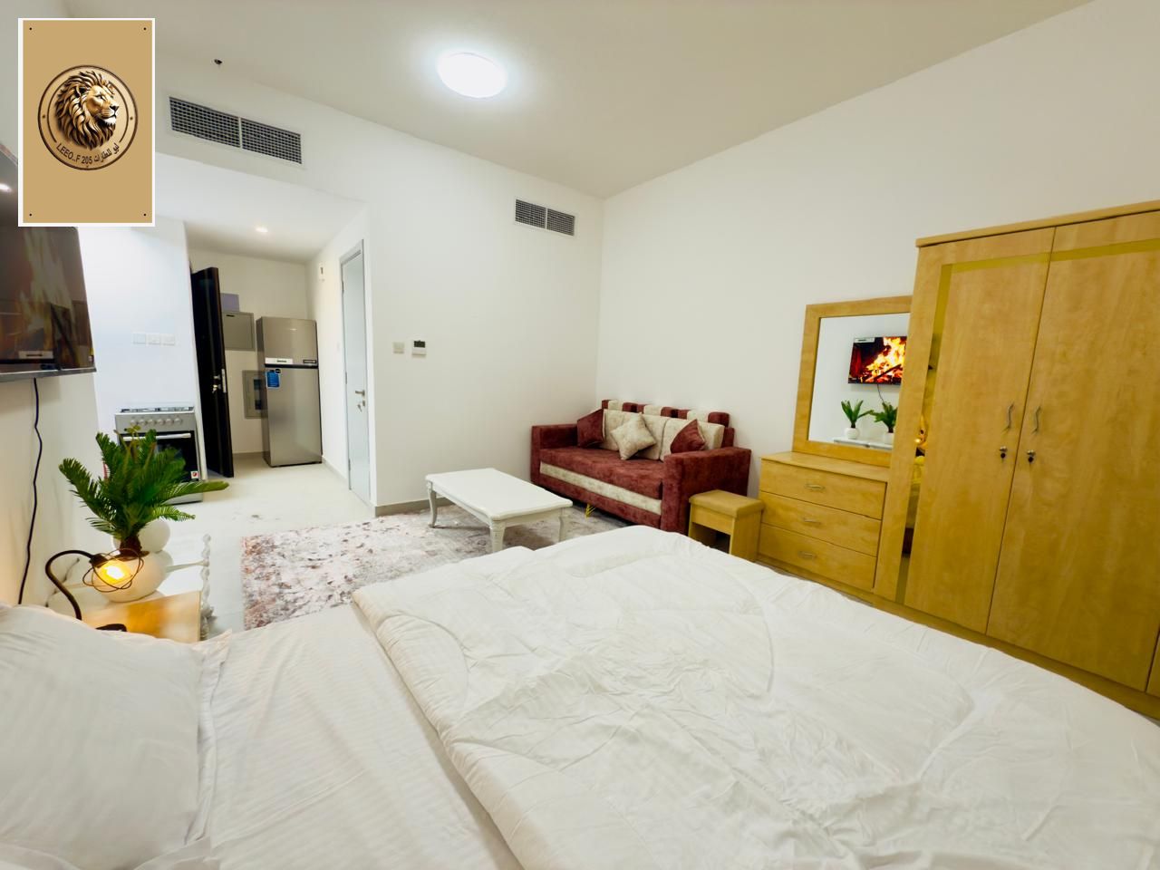 Peace, mercy and blessings of God Today we brought you a special opportunity Furnished Studio Hotel - 2nd Row of Ajman Corniche Location: