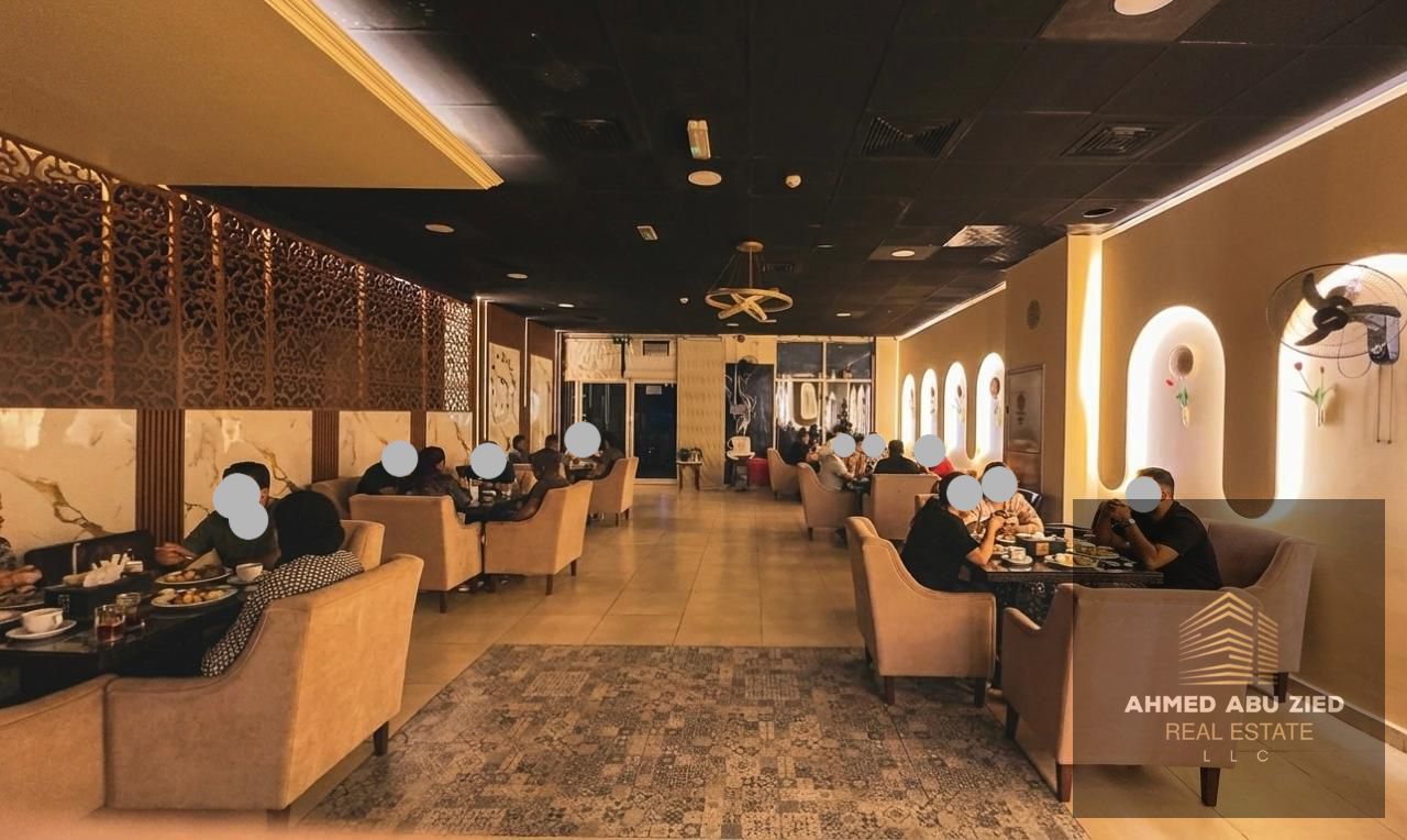 Café for Sale in Ajman Industrial Area – High Income – Large Customer Base – 550 sqm – Shisha License – 24-Hour Permit