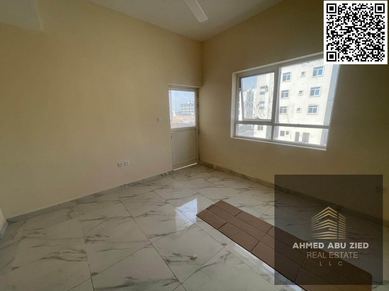 Two-bedroom apartment with a living room in Al-Aliya area | Excellent size | First occupancy | Two bathrooms | Balcony with an open view | Super delux